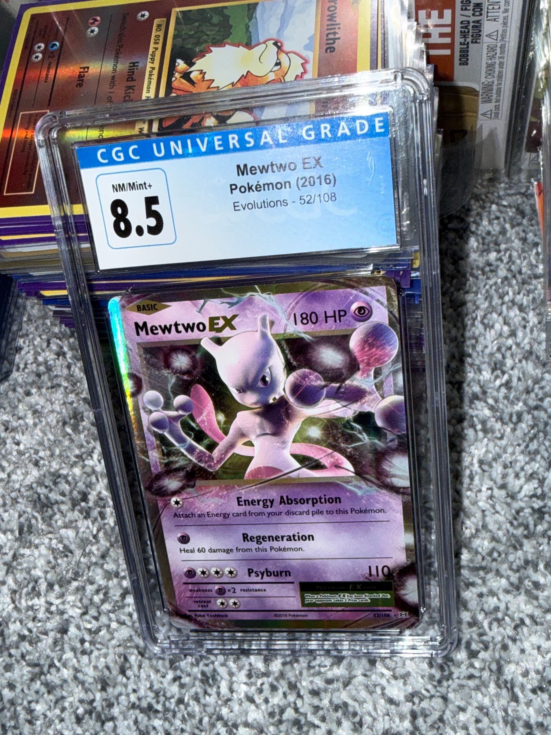 mewtwo pokemon card 2016 Mewtwo 51/108 -- SUPER Rare (HOLO) XY Evolutions 2016 NM Pokemon Card