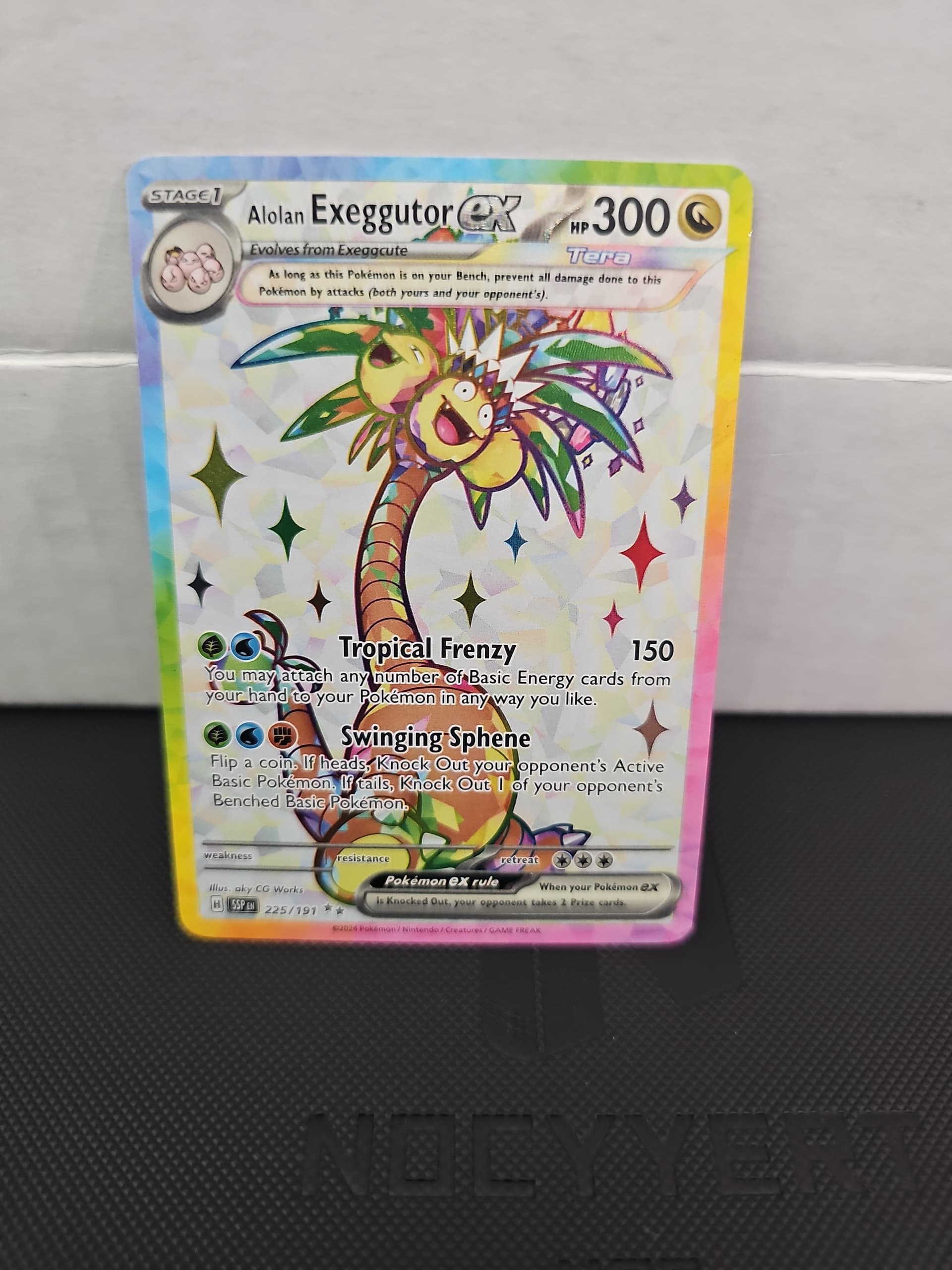 rare exeggutor card Pokemon TCG Alolan Exeggutor ex 133/191 Surging Sparks Double Rare Card