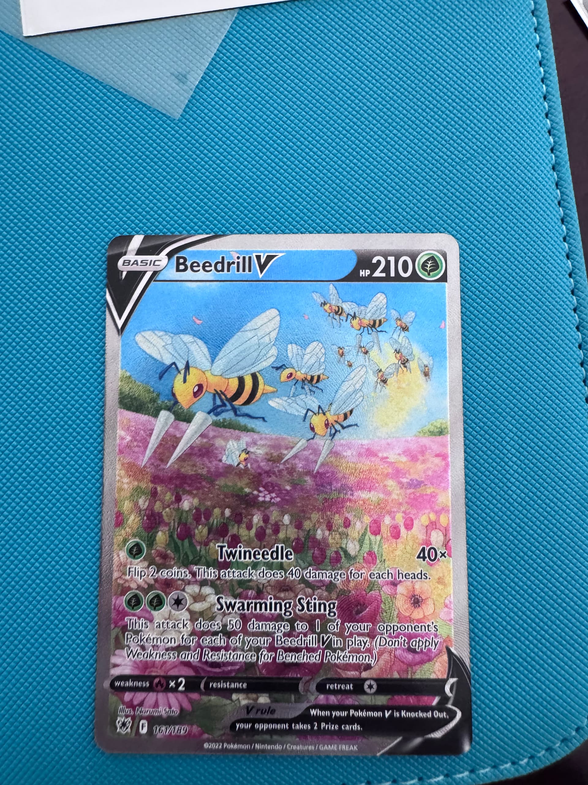 japanese beedrill pokemon card V #069 Astral Radiance PSA 9 Rarity Rack Preserved in a tamper Beedrill V 2022 Pokemon Astral