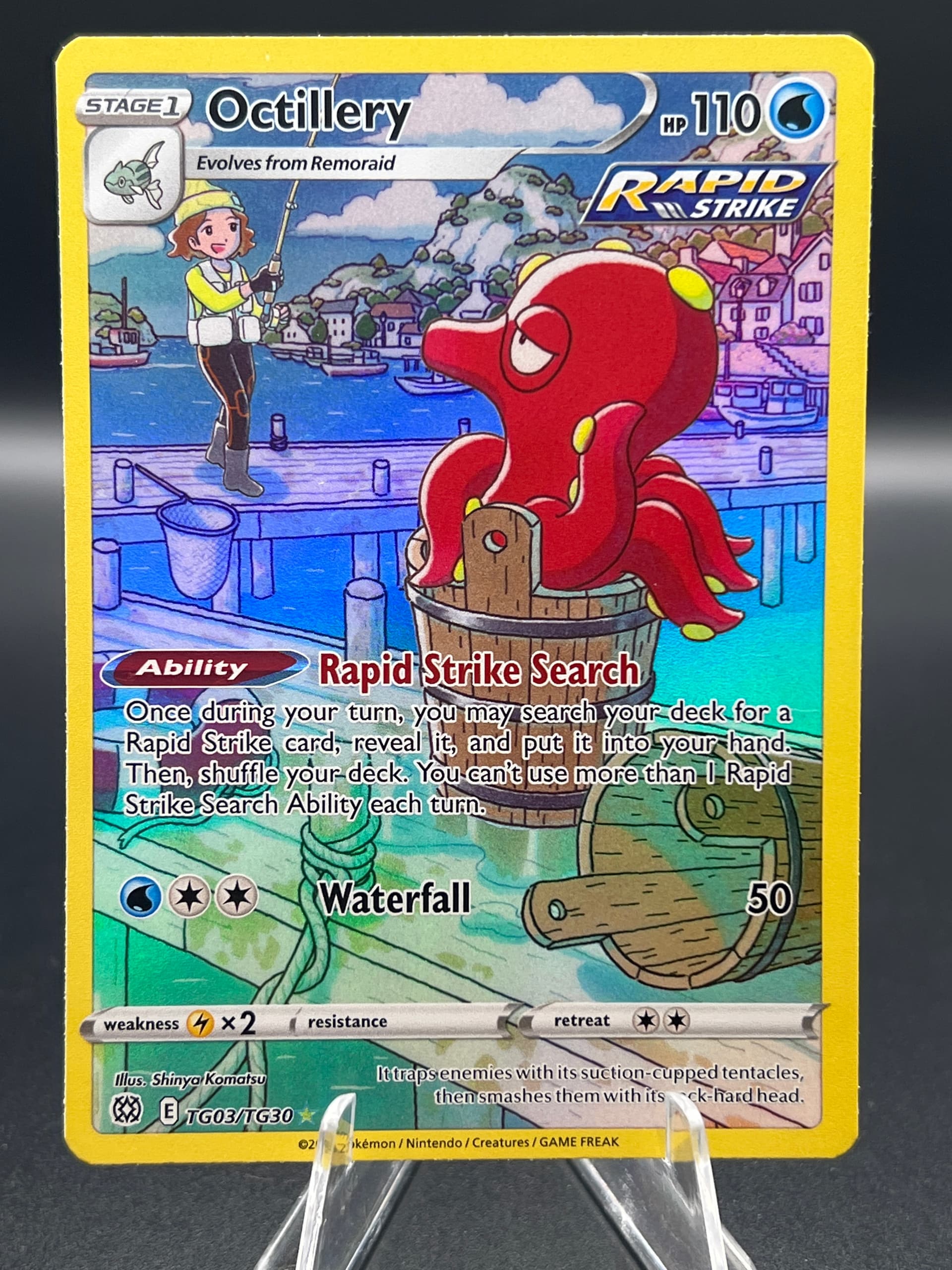pokemon octillery card Neo Destiny Secret Rare Card Type Full Art/Octillery (TG03) 2022 Pokemon