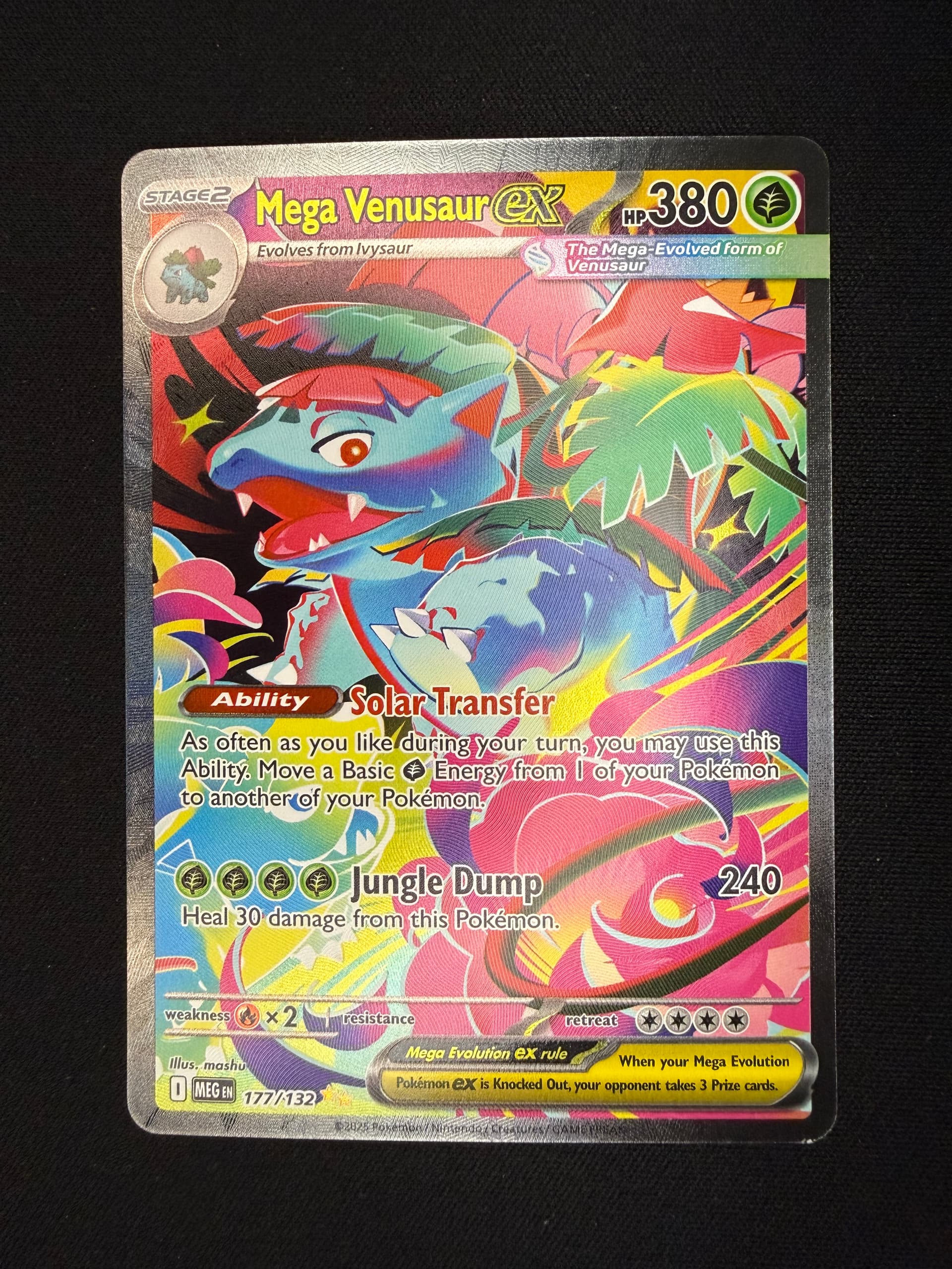 mega venusaur pokemon card EX has been Knocked Out Mega Venusaur EX Special Illustration