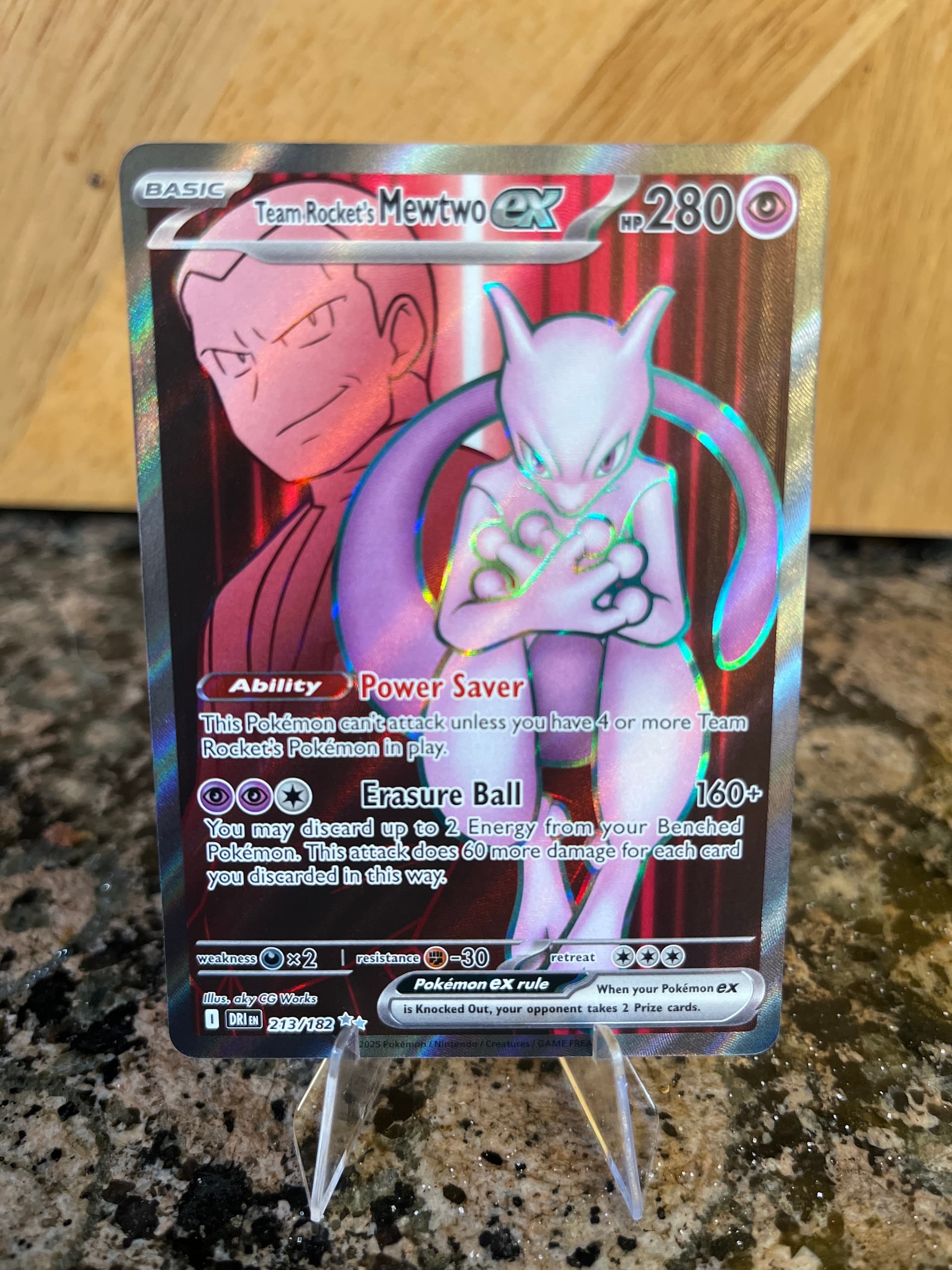 ultra rare mewtwo pokemon card GX - Psychic - 72/73 (Holofoil) (Full Art) Dx2 / None / 3 XY Team Rocket's Mewtwo EX Ultra