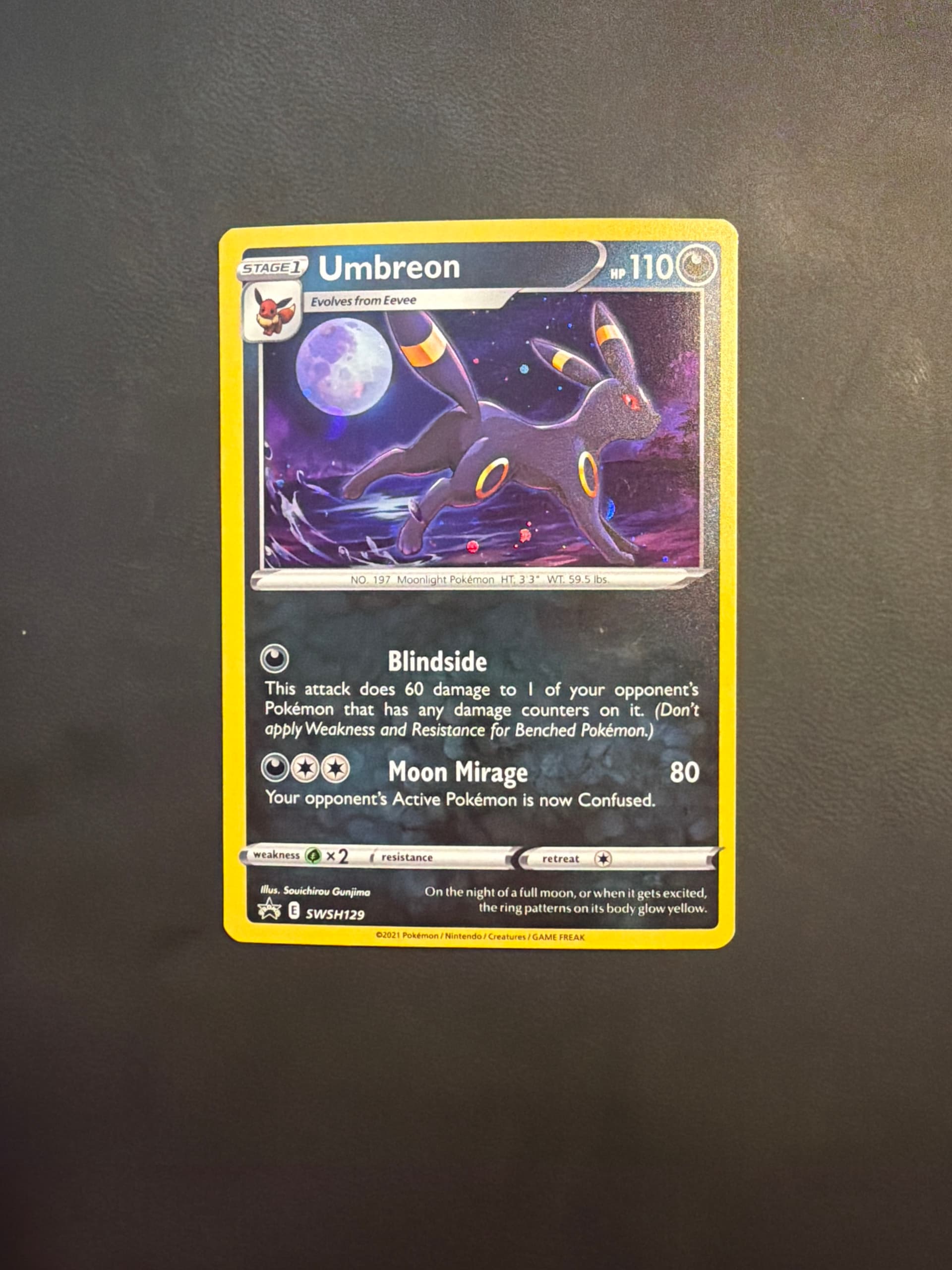 umbreon pokemon card stage 1 First Edition Umbreon Neo Discovery PROXY Card