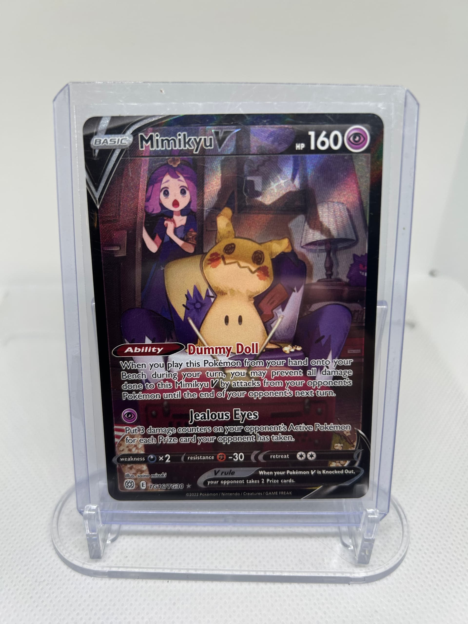 mimikyu v pokemon card price Japan Pop Mart Pokmon Hit Points160 HP Form Mimikyu V 2022 Pokemon Brilliant