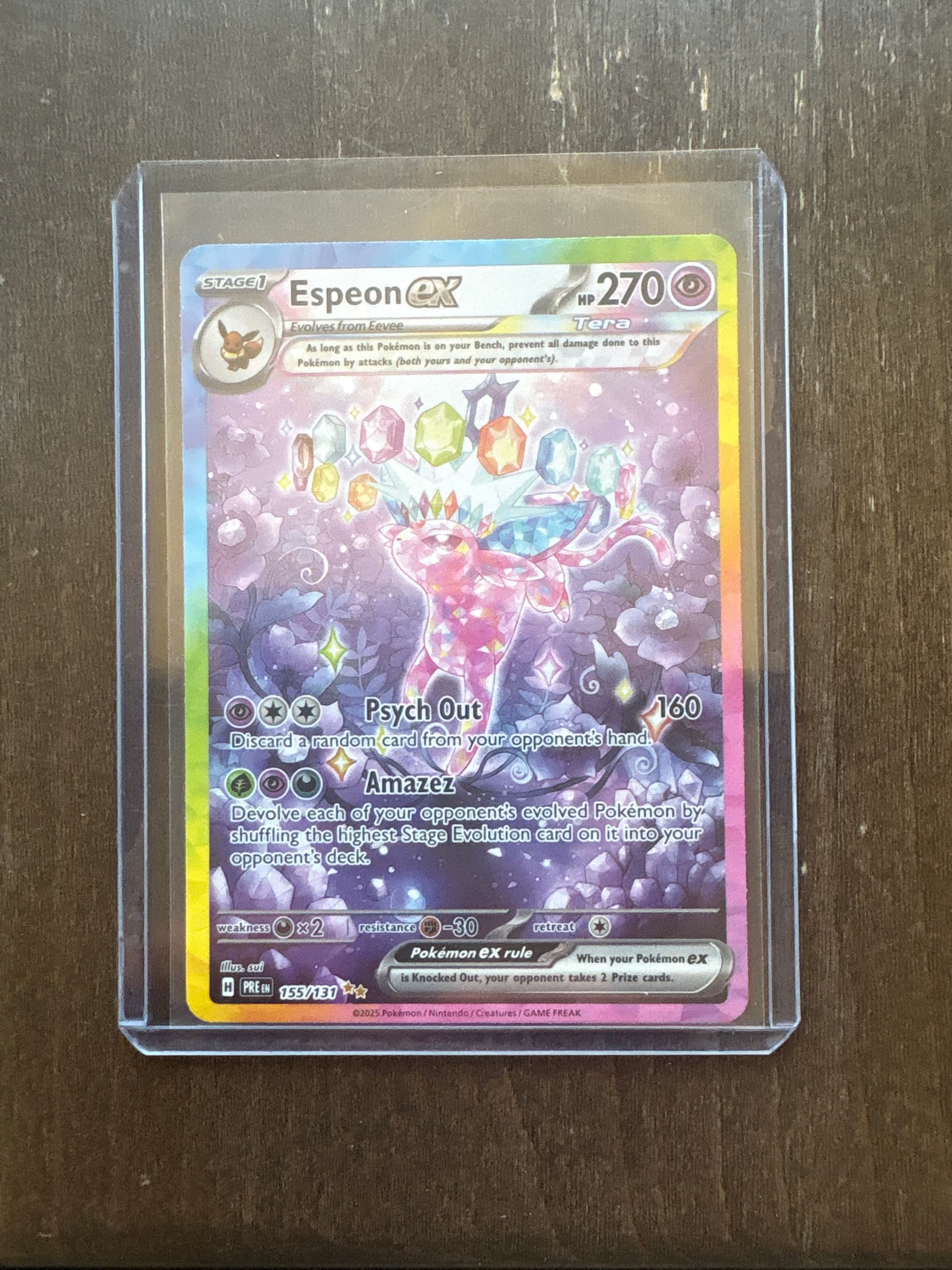 shiny espeon pokemon card Espeon ex (Fantastical Parade #228/234, 2-Star Shiny)
