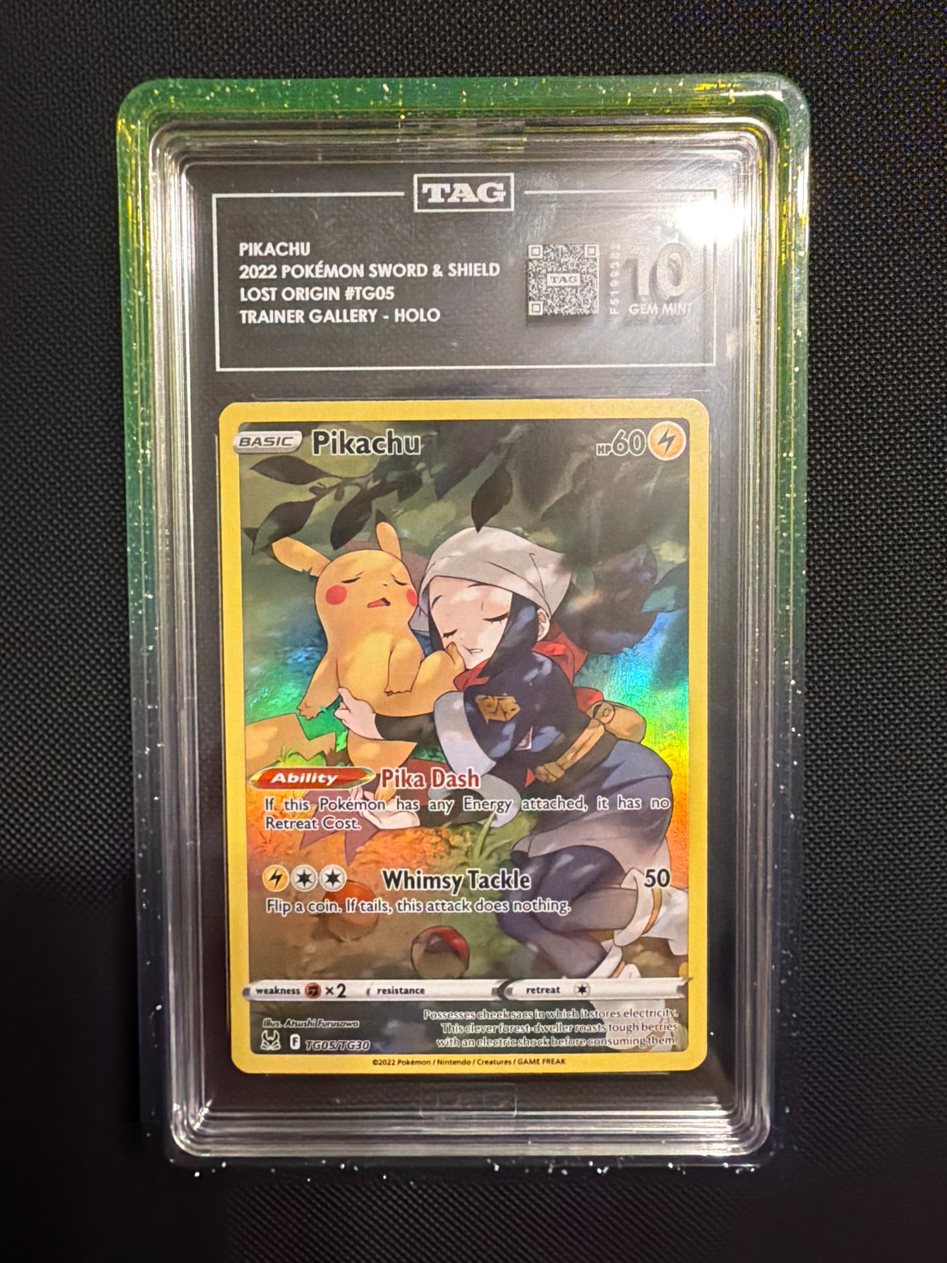 pokemon sword and shield pikachu card 2023 & Crown Zenith Full Art #160 PSA 10 Frank's Shop holofoil pattern or surface detail) CollectingAll Sports Cards And Memorabilia