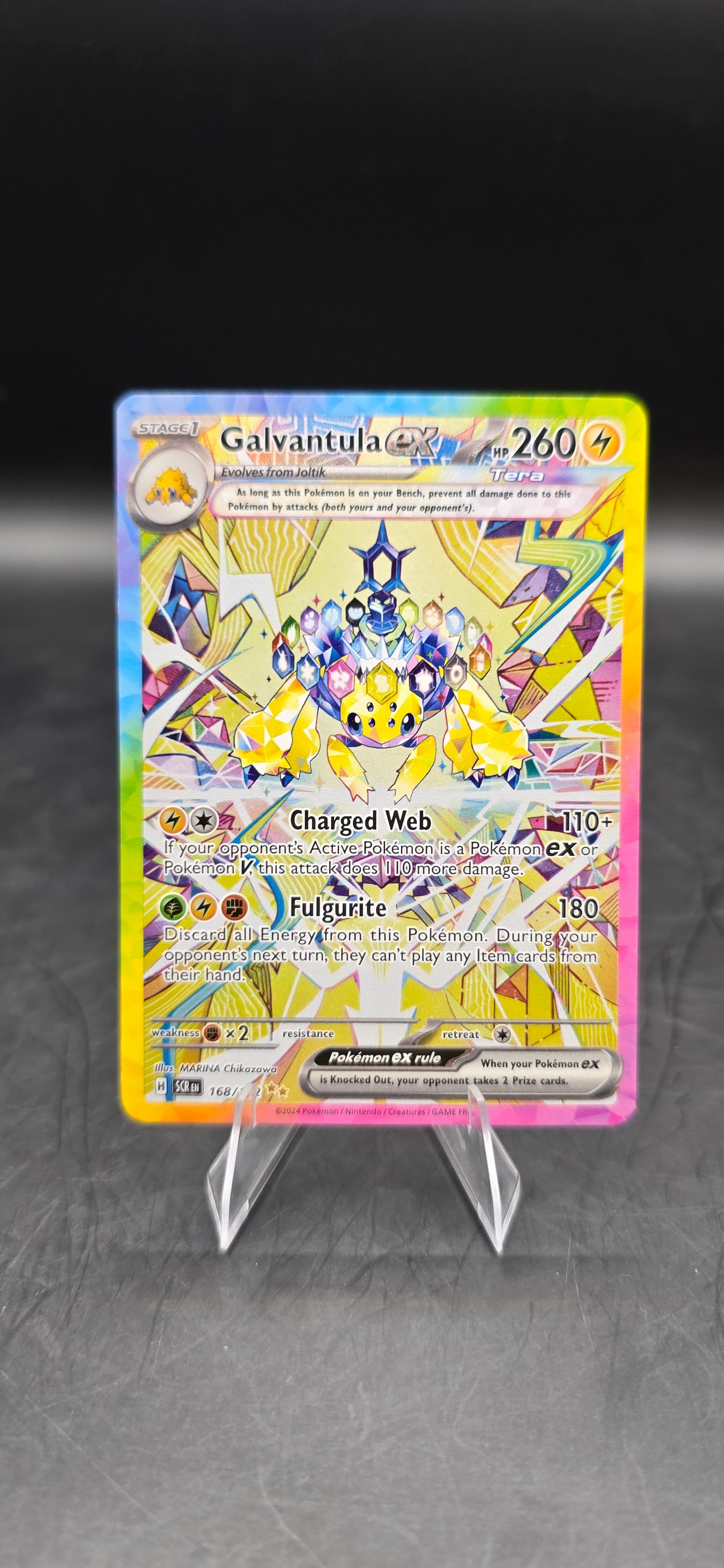 pokemon galvantula card Ex 118/102 Evolves from Joltik Type The Most Expensive Galvantula Pokemon