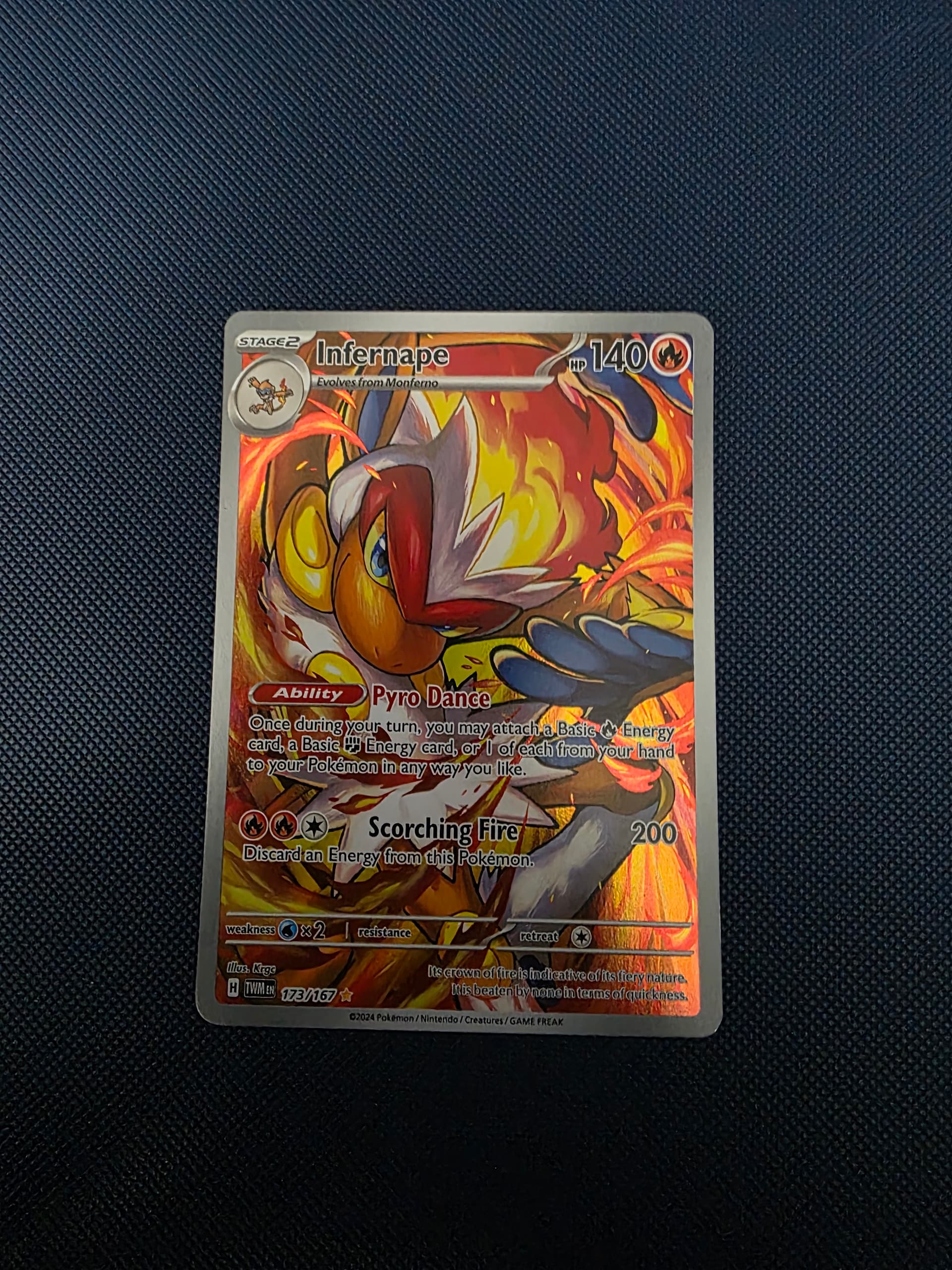 infernape pokemon cards collection : r/PokemonTCG Included in an acrylic case for lasting preservation and featuring a striking image of the captivating character Infernape Illustration Rare (173) 2024