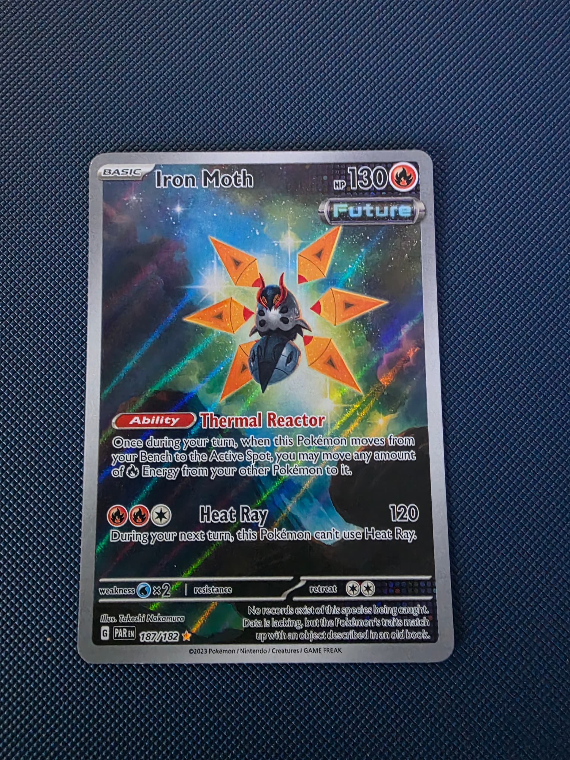 iron moth future pokemon card value - 009/064 (SFA) Uncommon Fire Heat Ray (120) During your next turn Iron Moth 028/182 Future Holo