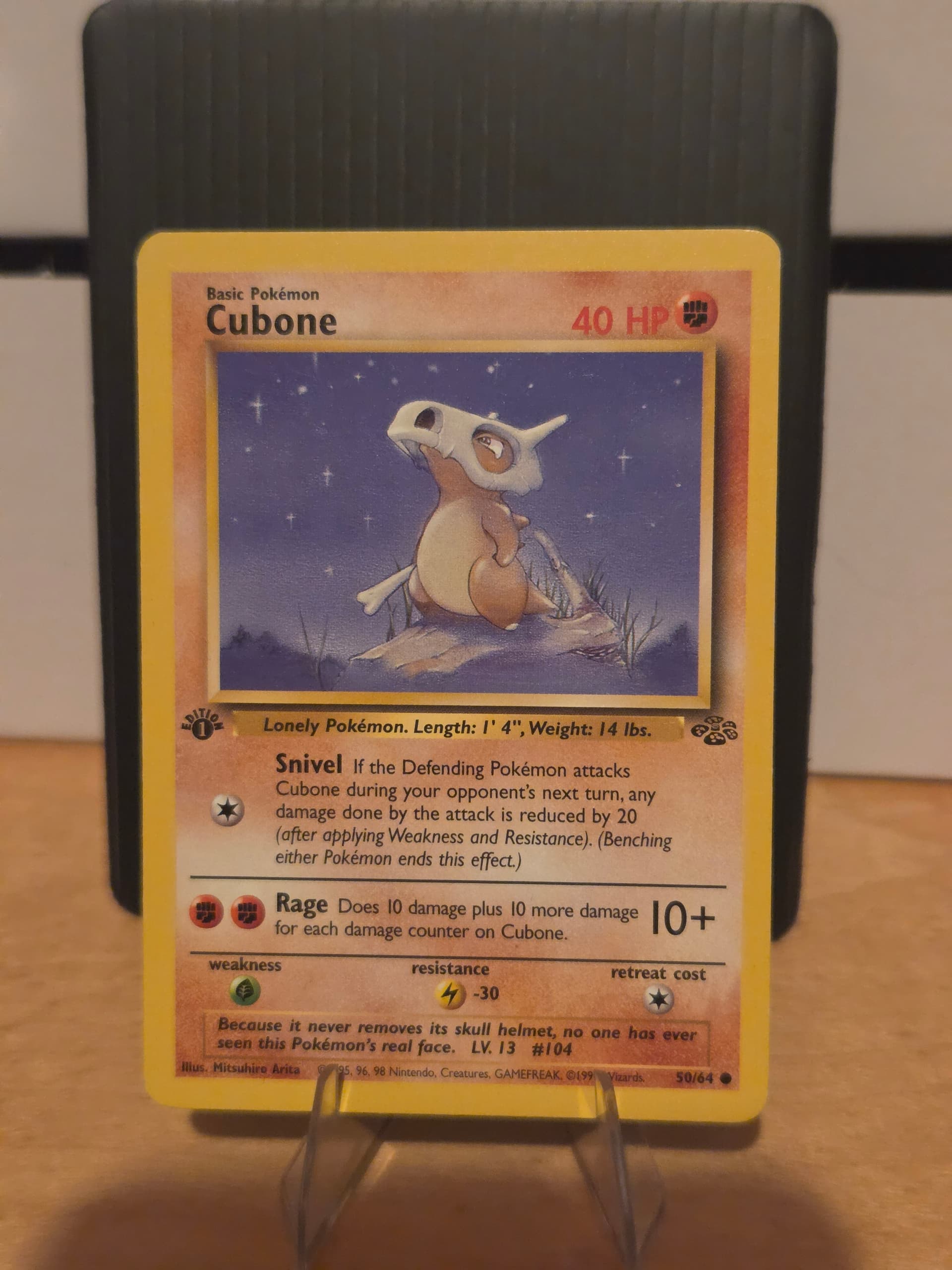 first edition cubone pokemon card 50/64 PSA 9 Graded Common (1999 Pokemon Jungle) Titan Cards Ltd You are purchasing a 2004 Pokemon Cubone #40/95 CGC 10 Where to find a 1st