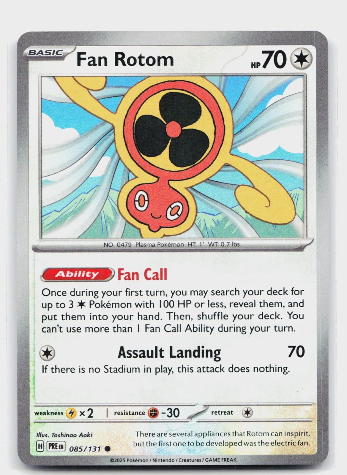 SV: Prismatic Evolutions Fan Rotom (Master Ball Pattern) 85 SV: Prismatic Evolutions Fan Rotom (Master Ball Pattern) 85