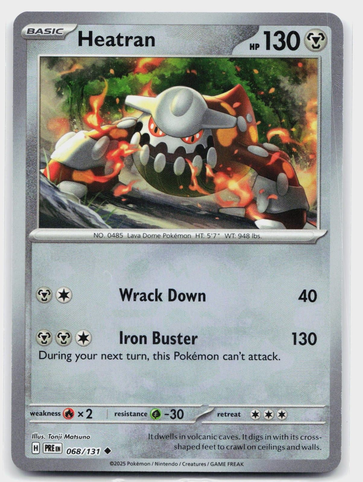 SV: Prismatic Evolutions Heatran (Master Ball Pattern) 68 SV: Prismatic Evolutions Heatran (Master Ball Pattern) 68