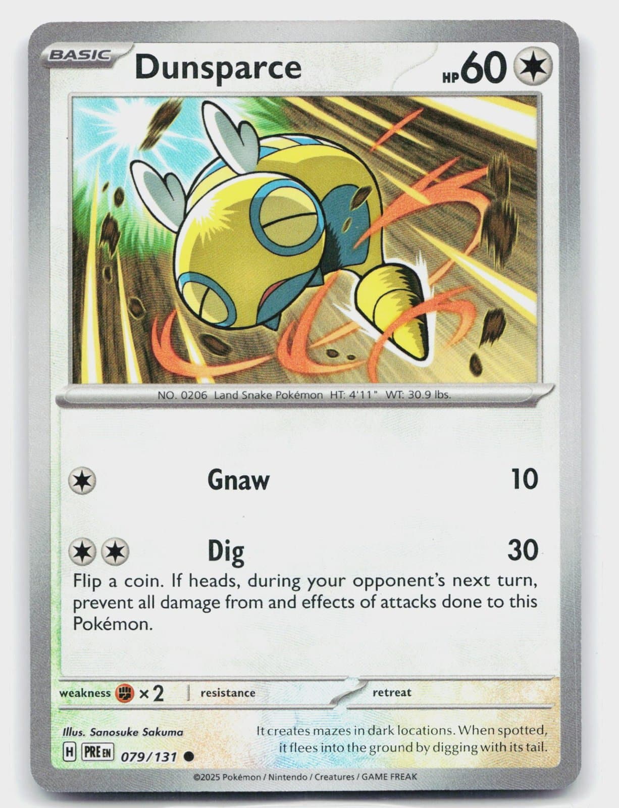 SV: Prismatic Evolutions Dunsparce (Master Ball Pattern) 79 SV: Prismatic Evolutions Dunsparce (Master Ball Pattern) 79