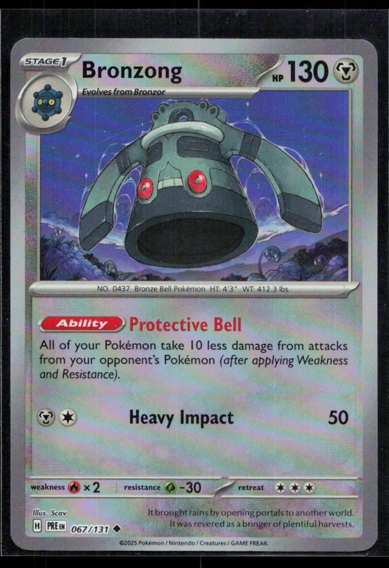 SV: Prismatic Evolutions Bronzong (Poke Ball Pattern) 67 SV: Prismatic Evolutions Bronzong (Poke Ball Pattern) 67