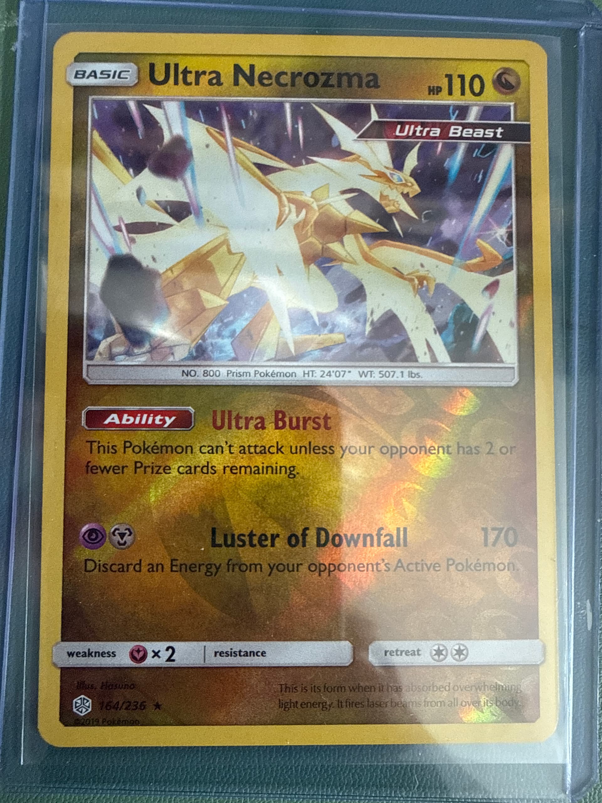 Ultra Necrozma-Reverse Foil (164) 2019 Pokemon Sun & Moon Cosmic Eclipse Ultra Necrozma-Reverse Foil (164) 2019 Pokemon Sun & Moon Cosmic Eclipse