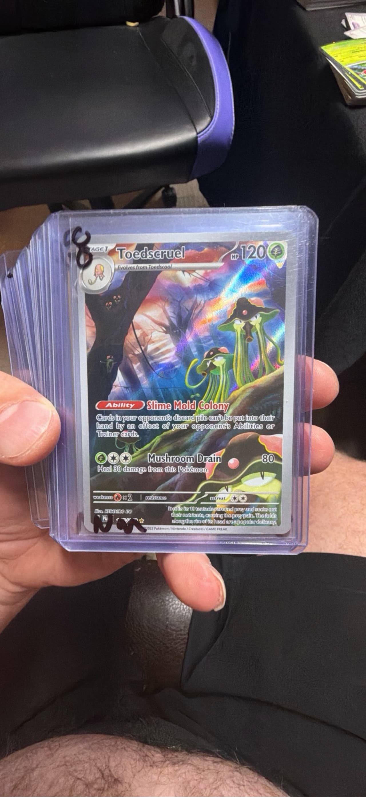 toedscruel pokemon card ex 022/197 Double Rare - Obsidian Flames the trusted official grading guarantees its condition Pokemon TCG - SV4M -