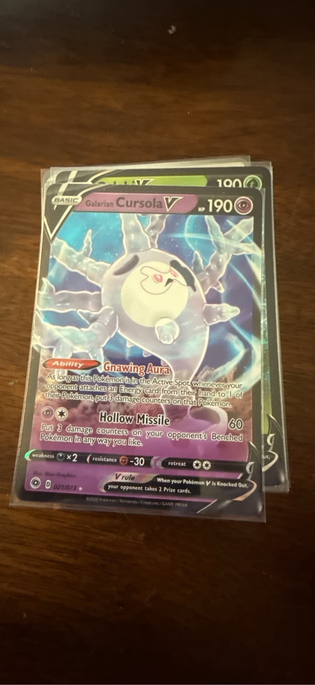 cursola pokemon card Galarian V Champion's Path 071/073 CGC 9 TBC Games Basic Pokemon Pokemon TCG: Galarian Cursola V