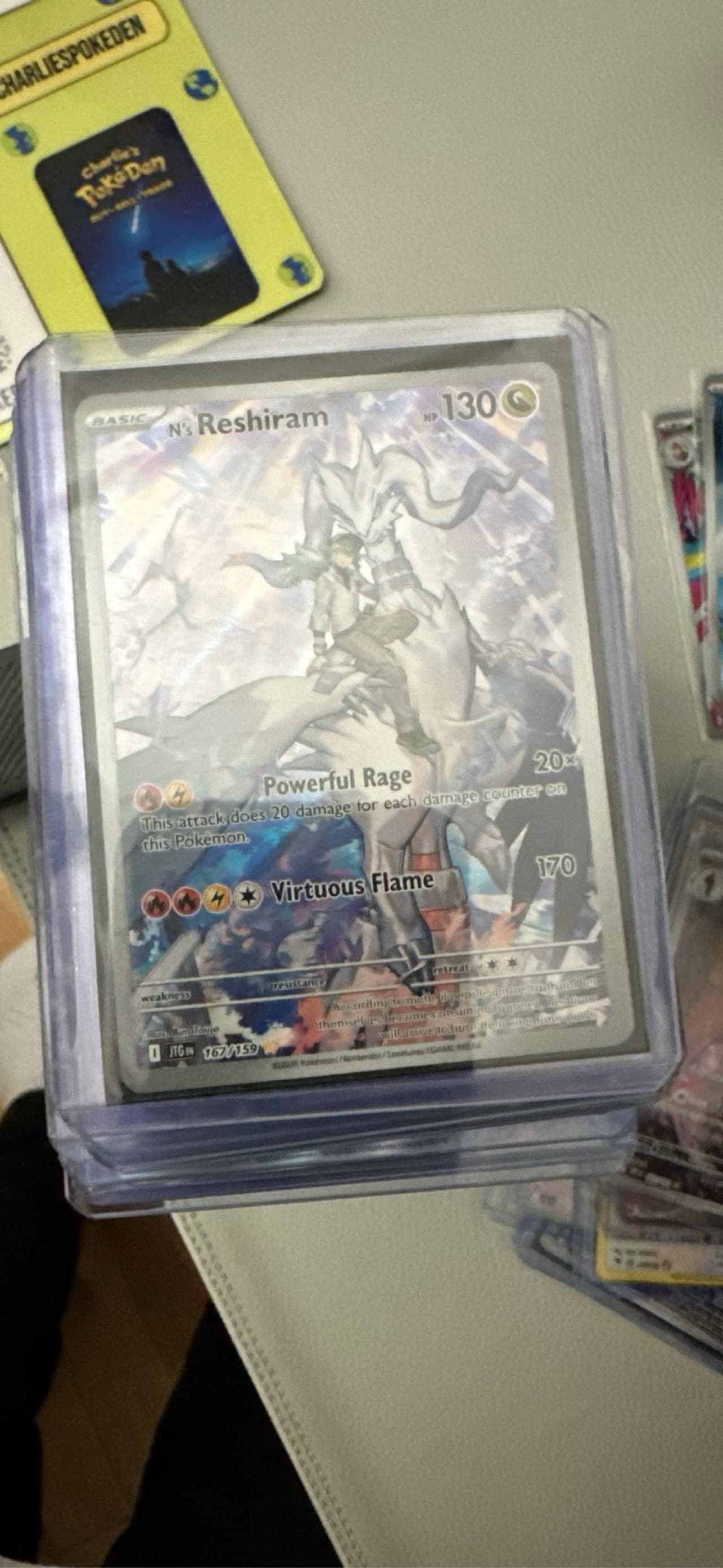 n's reshiram enhanced booster box Pokemon end display 2025 Pokemon Scarlet and Violet