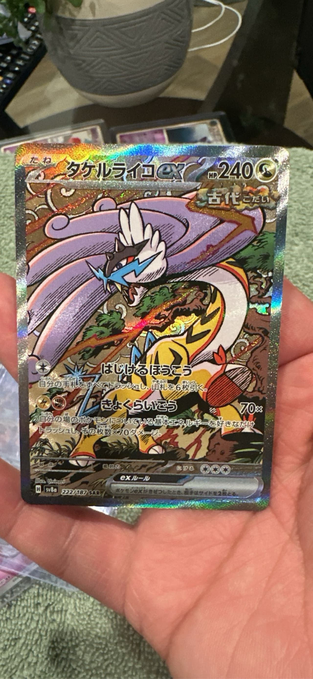 Raging Bolt EX Special Art Rare (222) 2024 Pokemon Japanese Sv8a-Terastal Fest EX Raging Bolt EX Special Art Rare (222) 2024 Pokemon Japanese Sv8a-Terastal Fest EX