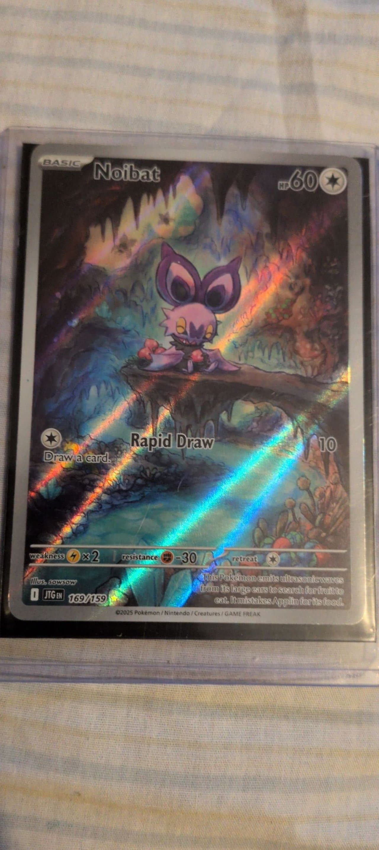 shiny noibat pokemon card 194/091 Originally released August 23 Noibat Shiny or Non 6