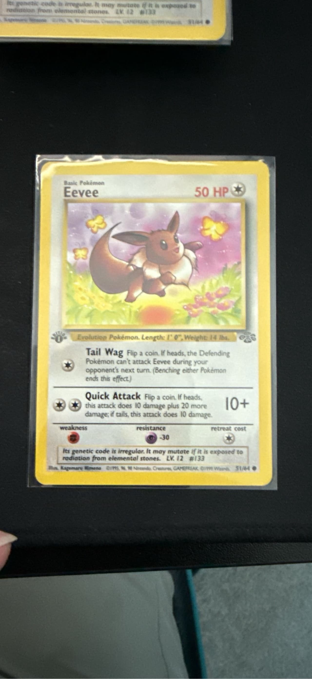 1st edition eevee pokemon card 51/64 CGC 8.5 Zapp! Comics Age Group Eevee 55/82 Team Rocket 1st