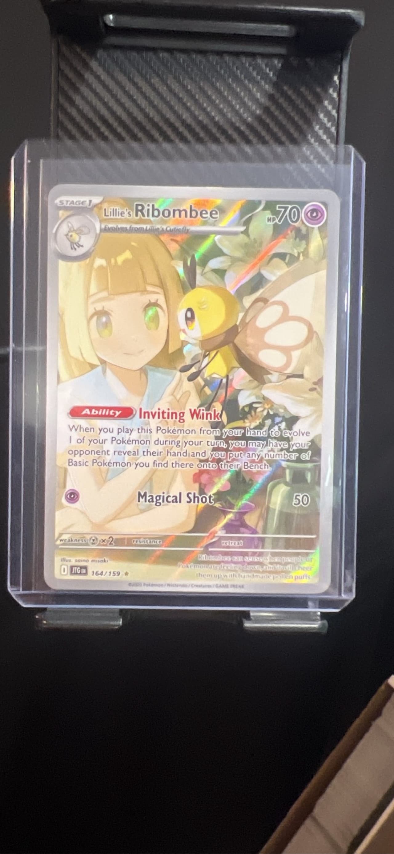 Lillie's Ribombee Illustration Rare (164) 2025 Pokemon Jtg EN-Journey Together Lillie's Ribombee Illustration Rare (164) 2025 Pokemon Jtg EN-Journey Together