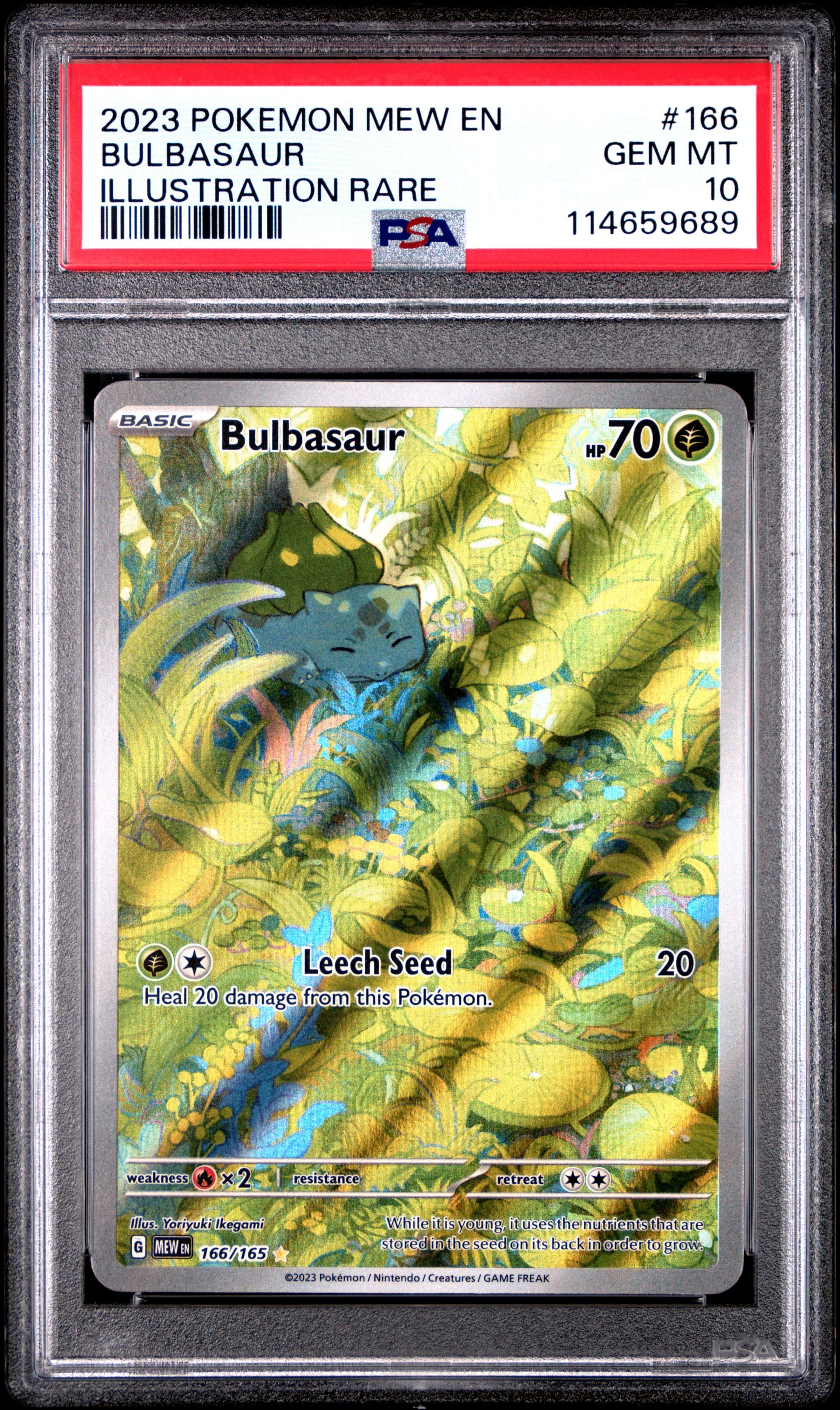 bulbasaur rare card Bulbasaur 151 Illustration Rare