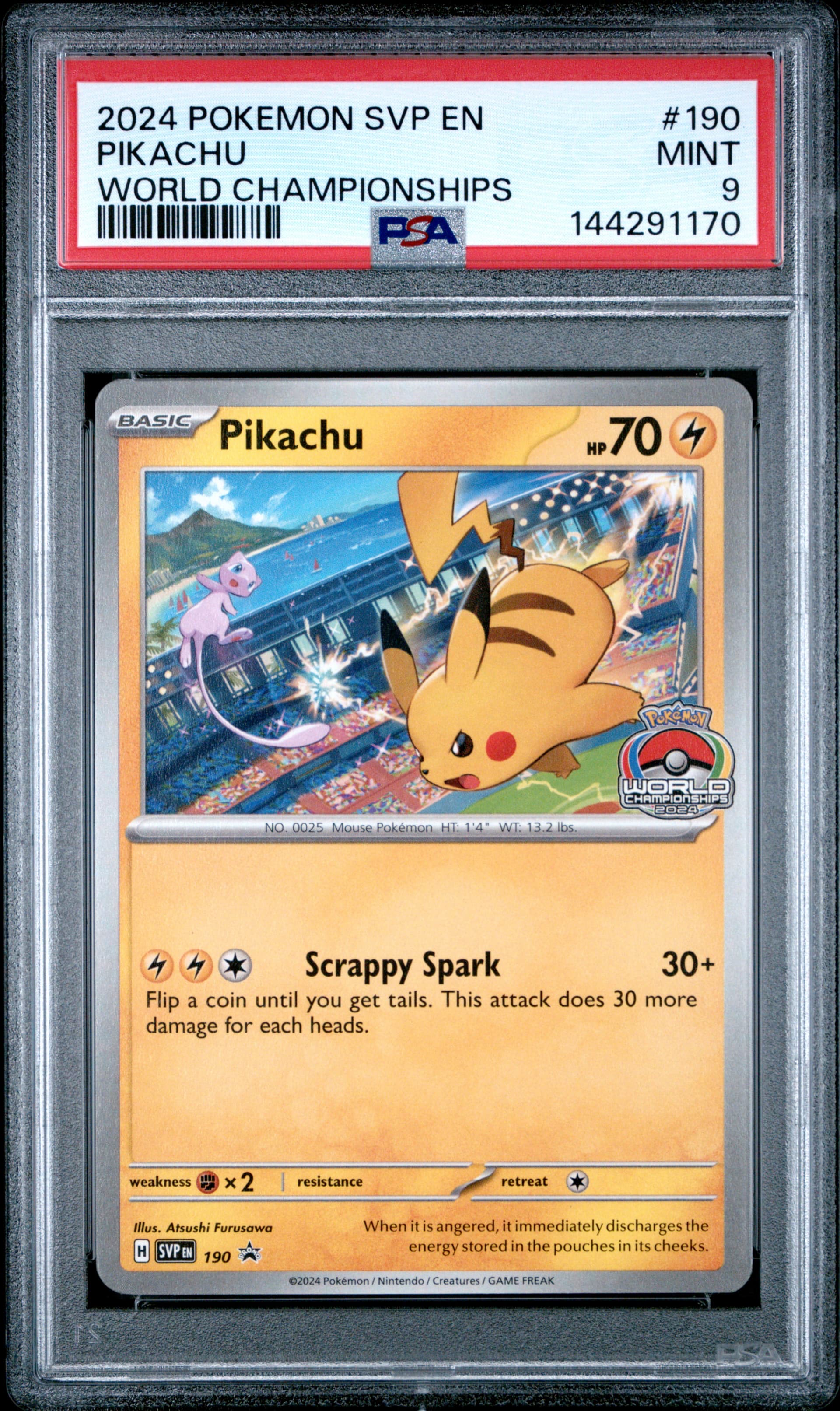 Pikachu World Championships (190) 2024 Pokemon Svp EN-SV Black Star Promo - Pokmon Card Data Pikachu World Championships (190) 2024 Pokemon Svp EN-SV Black Star Promo - Pokmon Card Data