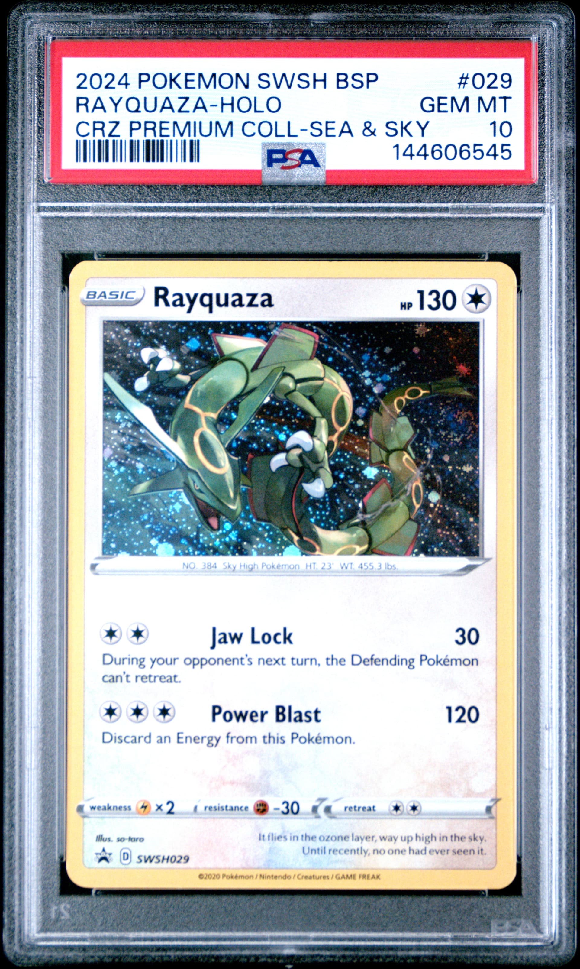 Rayquaza-Holo Crown Zenith Premium Collection Sea & Sky (029) 2024 Pokemon Swsh Black Star Promo - Pokmon Card Data Rayquaza-Holo Crown Zenith Premium Collection Sea & Sky (029) 2024 Pokemon Swsh Black Star Promo - Pokmon Card Data