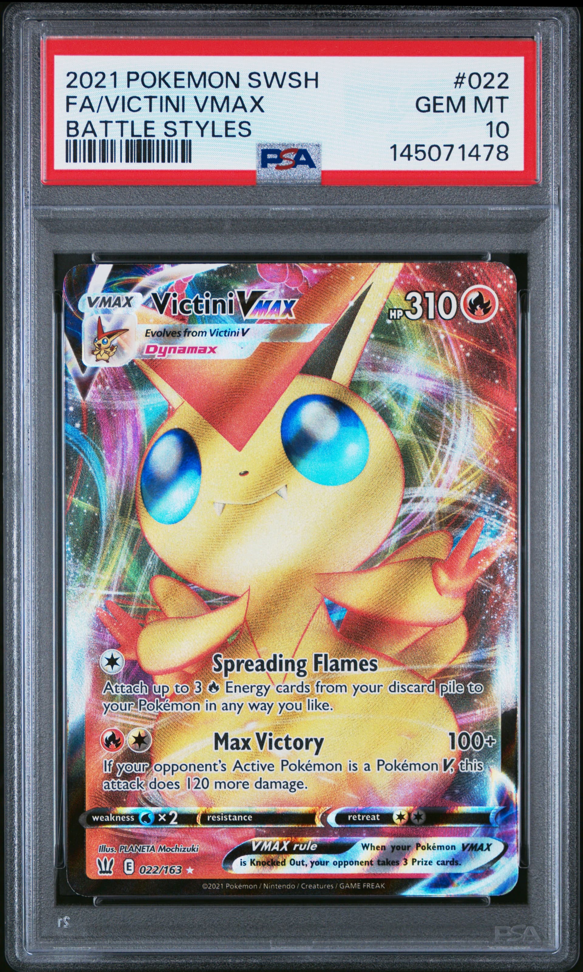 victini vmax pokemon card (165/163) VMAX rule Pokemon TCG - Victini VMAX
