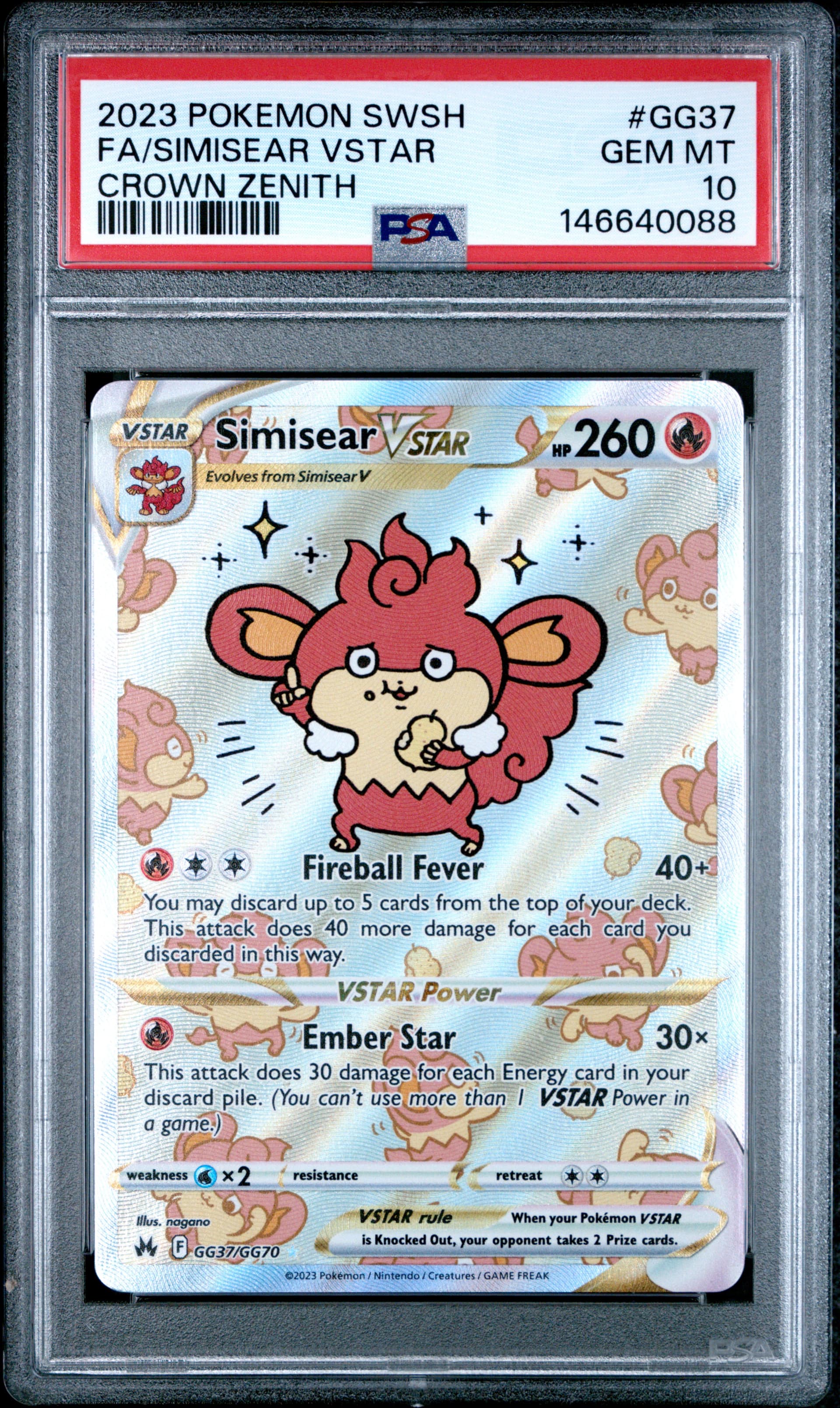 pokemon card simisear Pokemon - Simisear V - 027/172 - Ultra Rare - Brilliant Stars - New