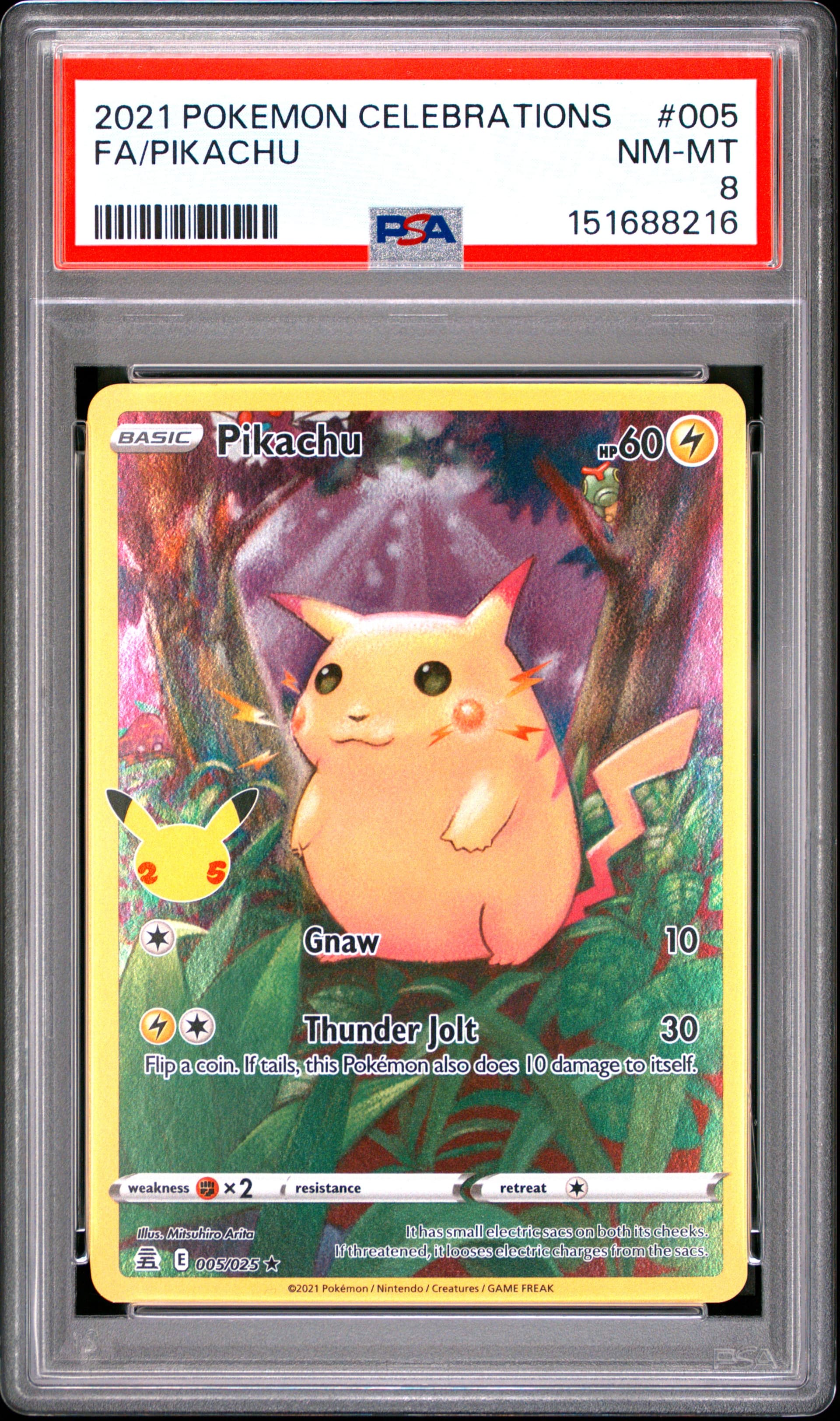 pikachu pokemon card value 2021 Vmax Japanese 25th Anniversary S8a-G #006 PSA 10 Yamacardo Listed With Mascot. Pokemon Card 2021 Basic Pikachu