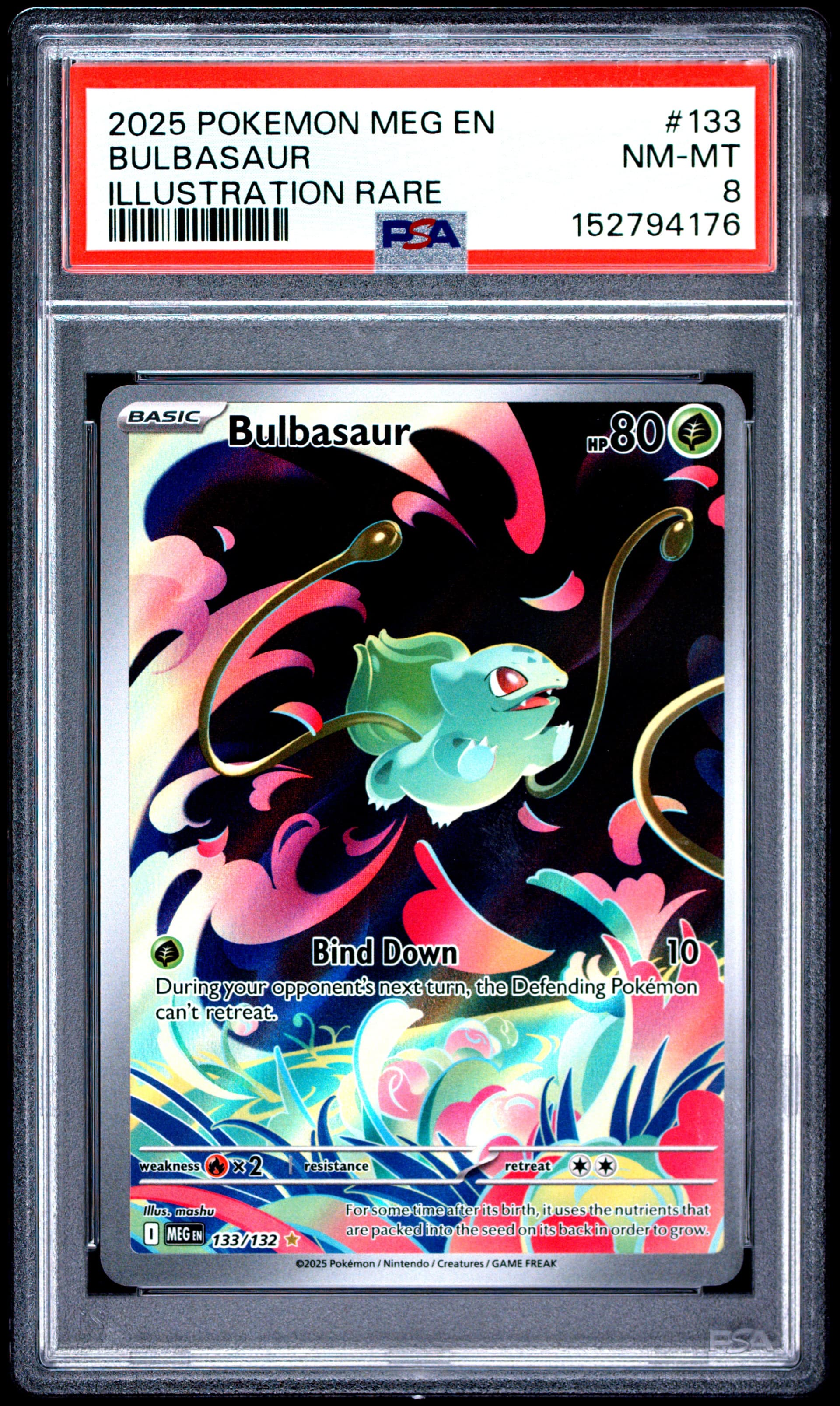 rare bulbasaur pokemon card 2023 151 Japanese Art #166 CGC Authenticated Pristine 10 clear acrylic holder that perfectly accentuates the stunning visual design and character artwork BREAKING: The most expensive Bulbasaur