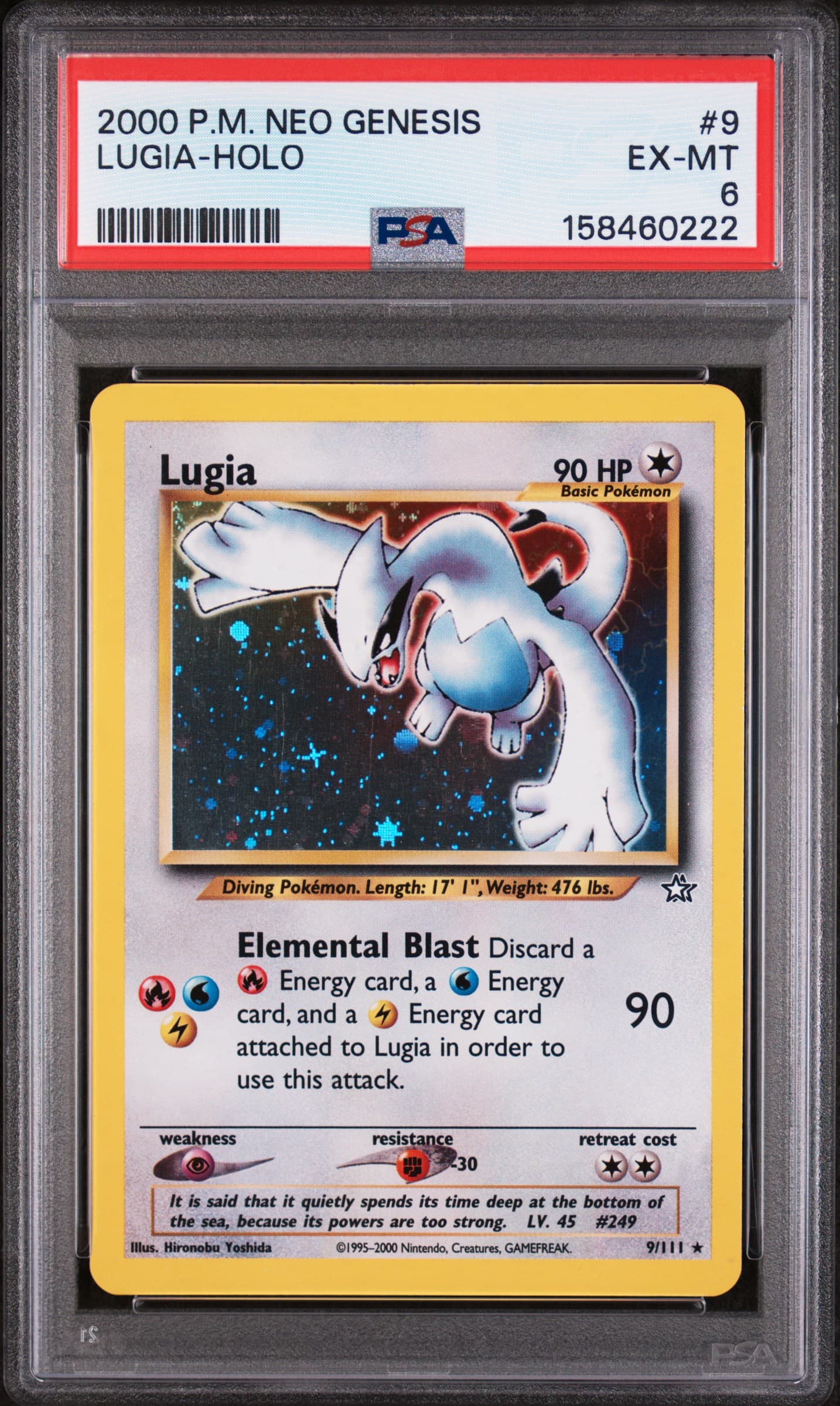 2000 dollar pokemon card Got this Shining Charizard 1995-2000 from a store in a pack, is it real or fake? : r/IsMyPokemonCardFake proof acrylic case and featuring a striking image of the captivating character Lugia 2000 Pokemon Neo Genesis