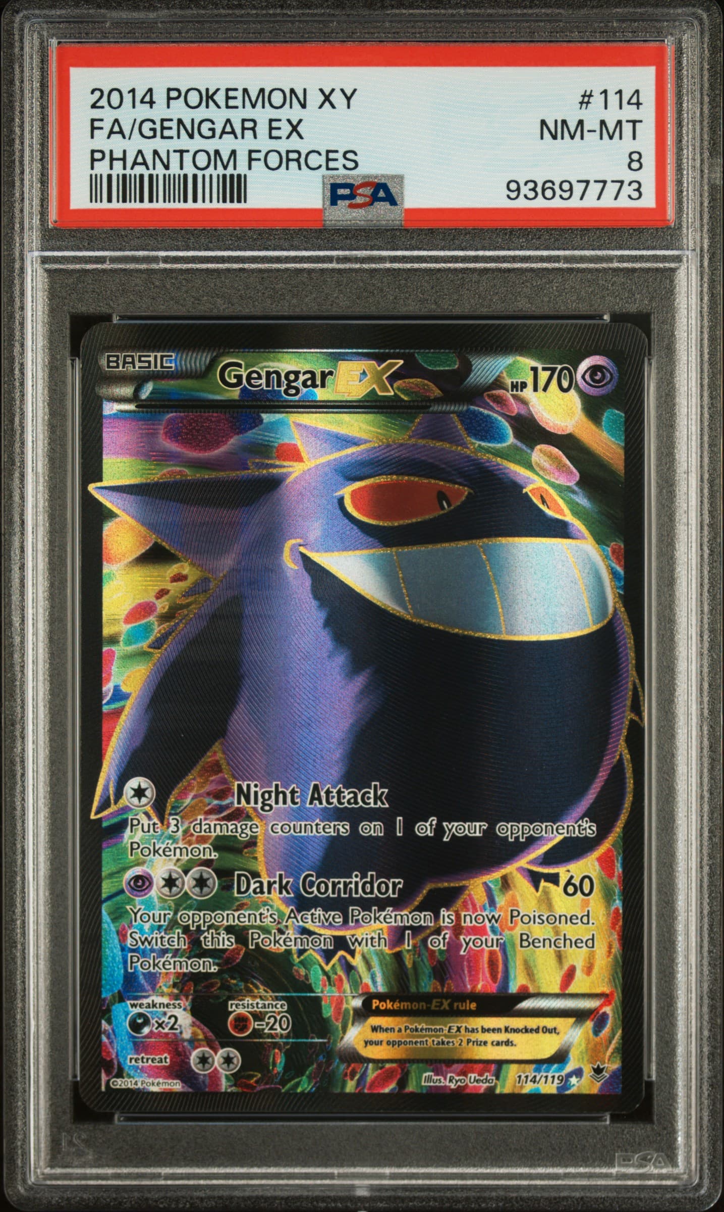 Full Art/Gengar EX (114) 2014 Pokemon XY Phantom Forces - Pokmon Card Data Full Art/Gengar EX (114) 2014 Pokemon XY Phantom Forces - Pokmon Card Data