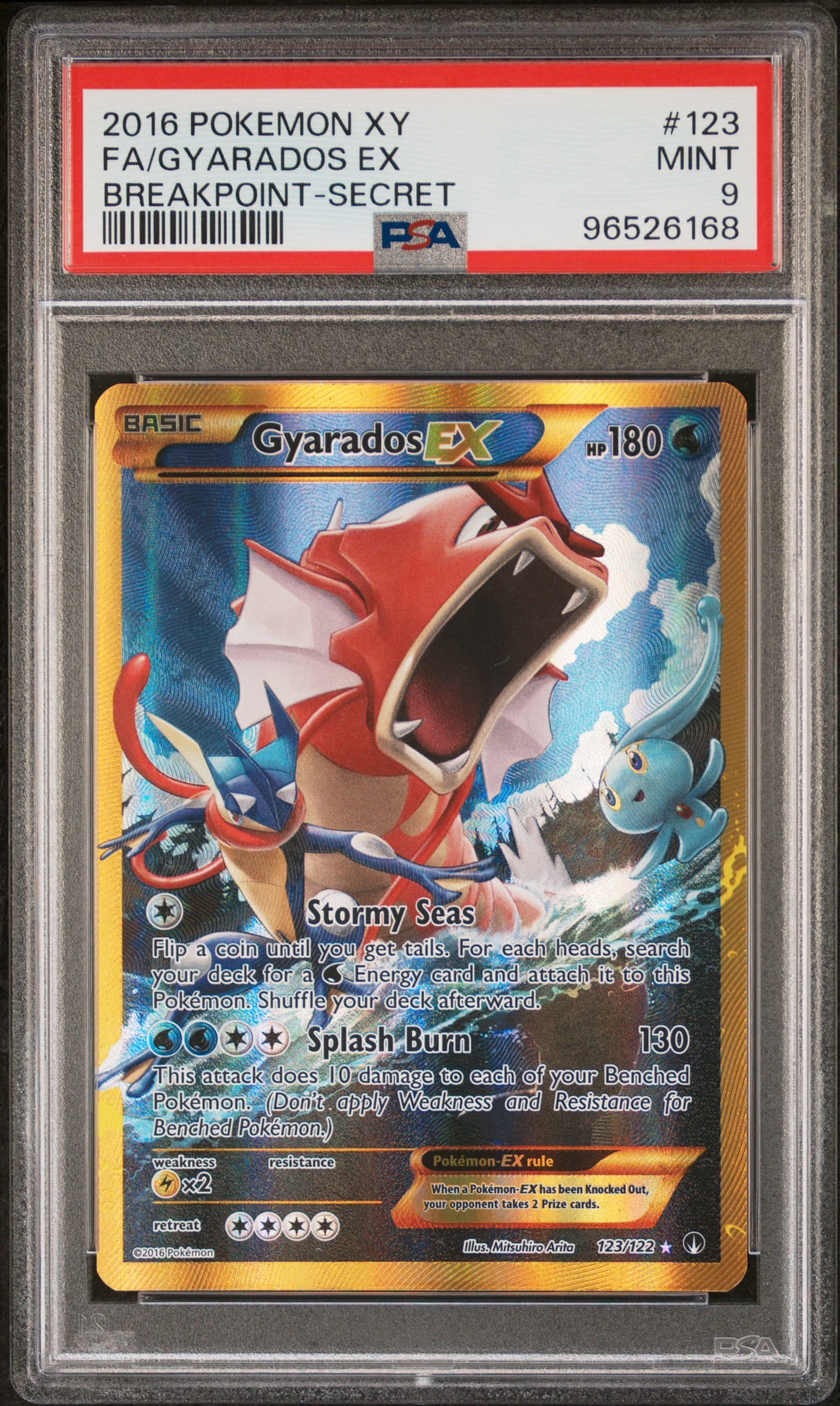 2016 gyarados pokemon card XY109 Holo Black Star Promo Celebrate the incredible history of the TCG hobby by adding this Gyarados 2016 Pokemon Evolutions Holo Rare #34 PSA Authenticated 9 Card to your vault Gyarados Pokemon (2016) 34/108 Evolutions