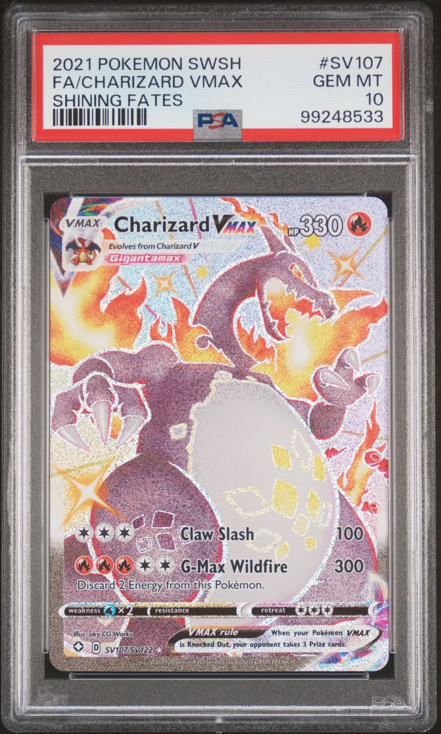 Full Art/Charizard Vmax (SV107) 2021 Pokemon Sword & Shield Shining Fates - Pokmon Card Data Full Art/Charizard Vmax (SV107) 2021 Pokemon Sword & Shield Shining Fates - Pokmon Card Data