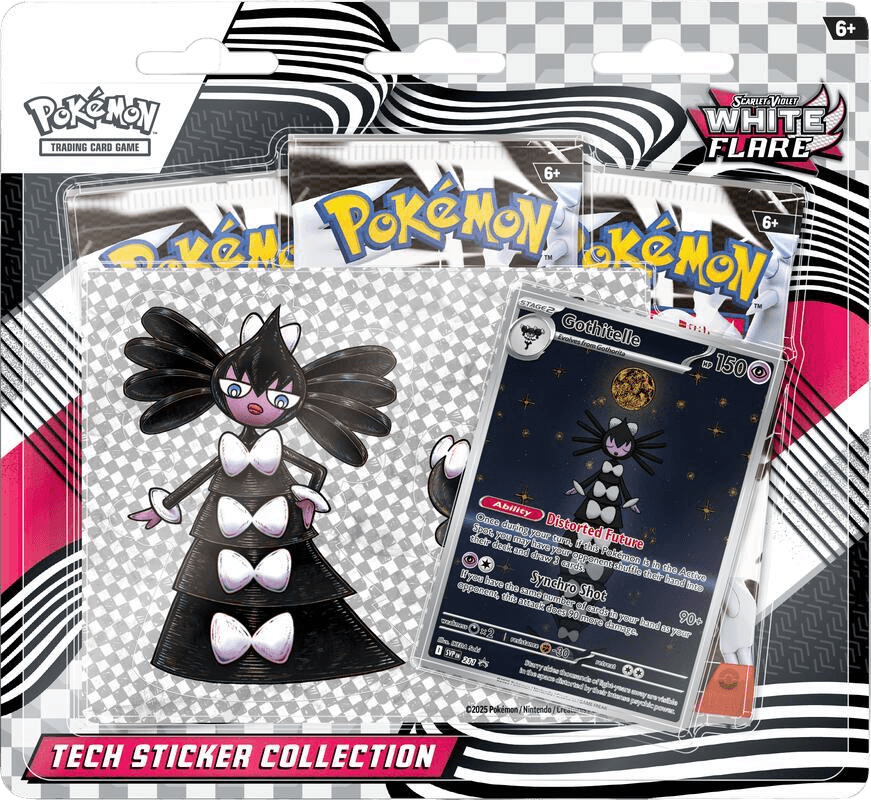 White Flare Tech Sticker Collection