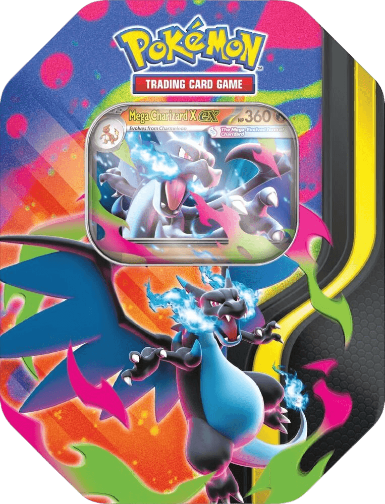 Mega Charizard Tin (Mega Charizard X) - Miscellaneous Cards & Products