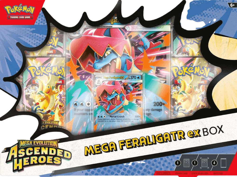 Ascended Heroes Mega Feraligatr ex Box - ME: Ascended Heroes