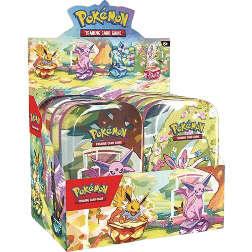 Prismatic Evolutions Mini Tin Display