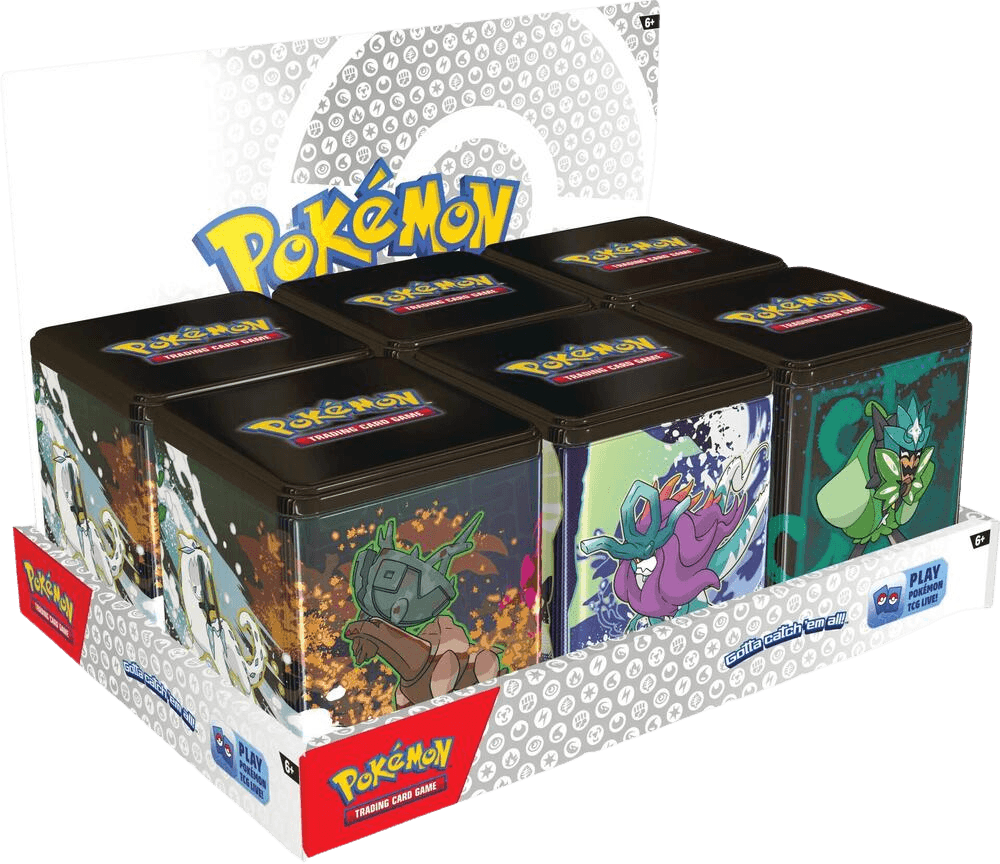 Pokemon Stacking Tins: Treasures of Ruin-Paradox Pokémon-Ogerpon Display