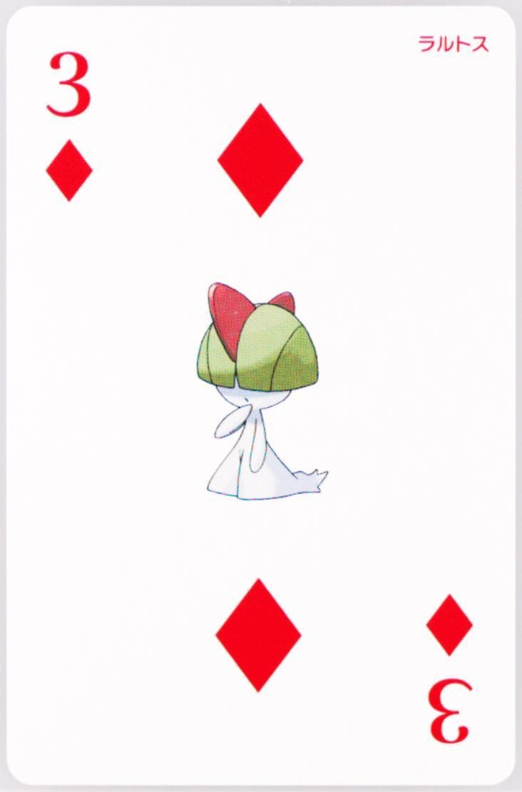 Ralts 3 of Diamonds 2015 Pokemon Alpha Sapphire Playing Cards