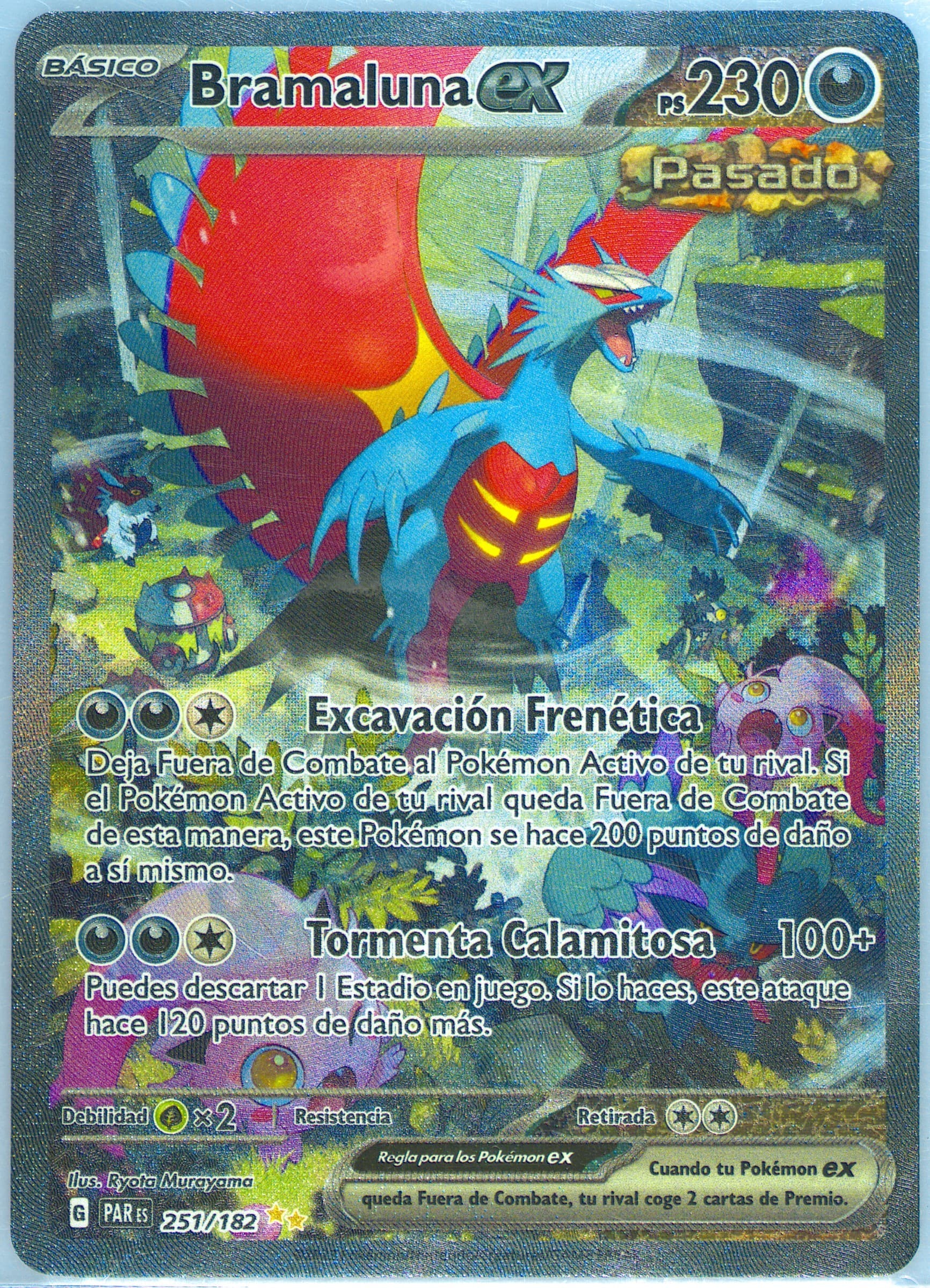 Roaring Moon EX Special Illustration Rare (251) 2023 Pokemon Spanish Par ES-Paradox Rift