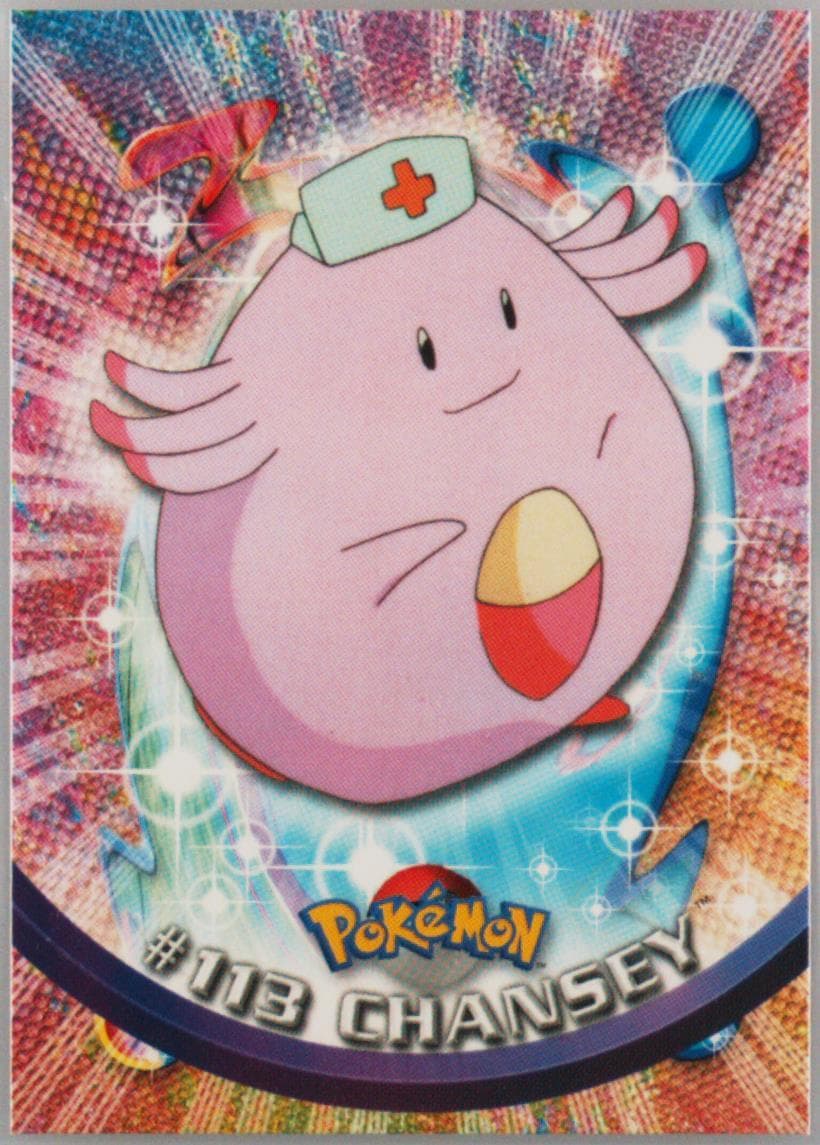 Chansey Italian (113) 2000 Topps Pokemon TV Animation Series 2