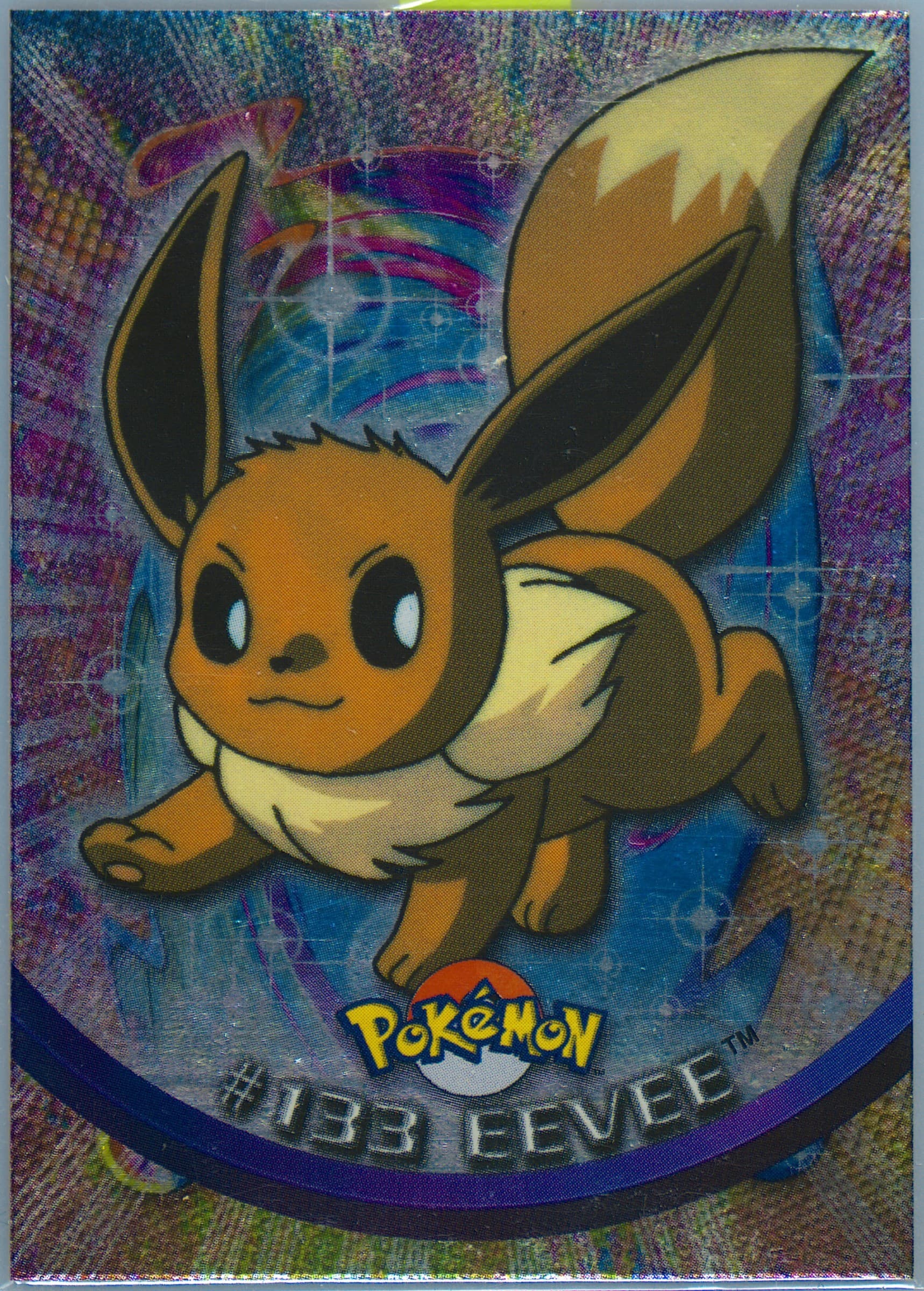 Eevee Foil-Italian (133) 2000 Topps Pokemon TV Animation Series 3