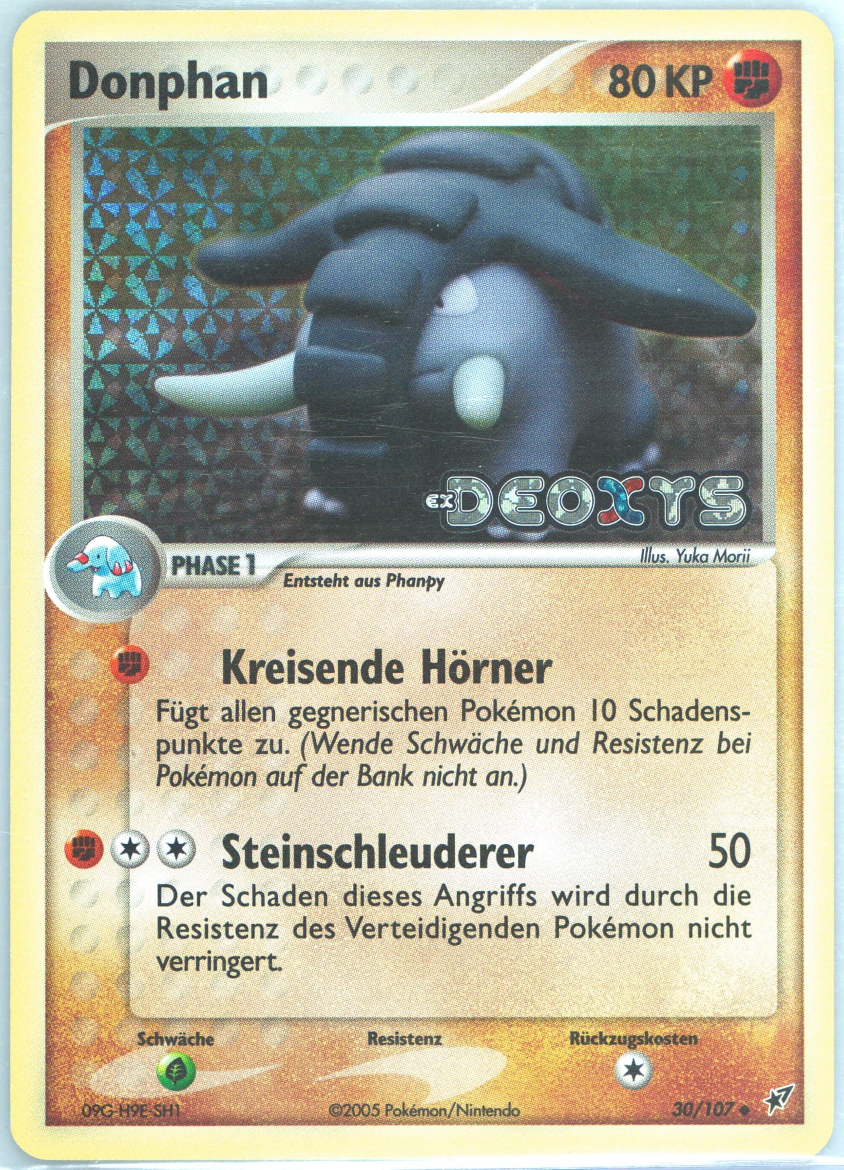 Donphan-Reverse Foil German (30) 2005 Pokemon EX Deoxys