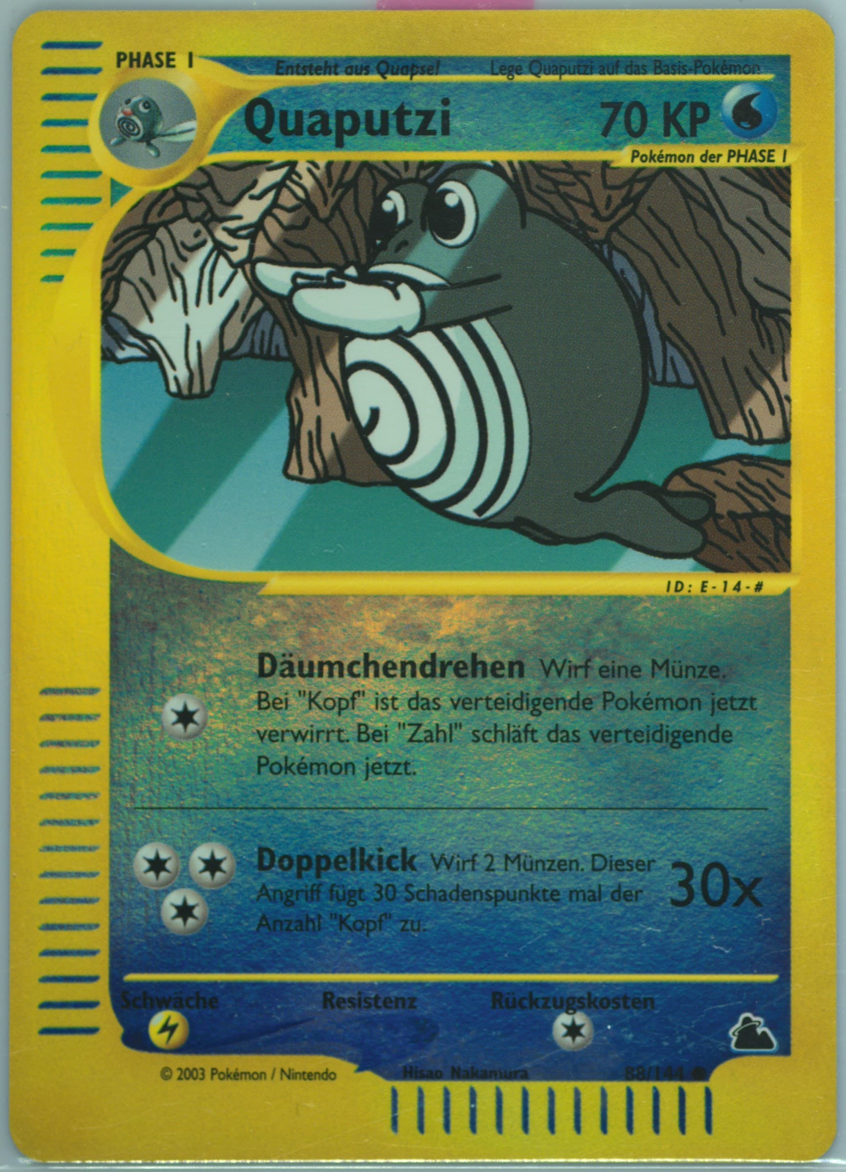 Quaputzi-Reverse Foil German (88) 2003 Pokemon Skyridge