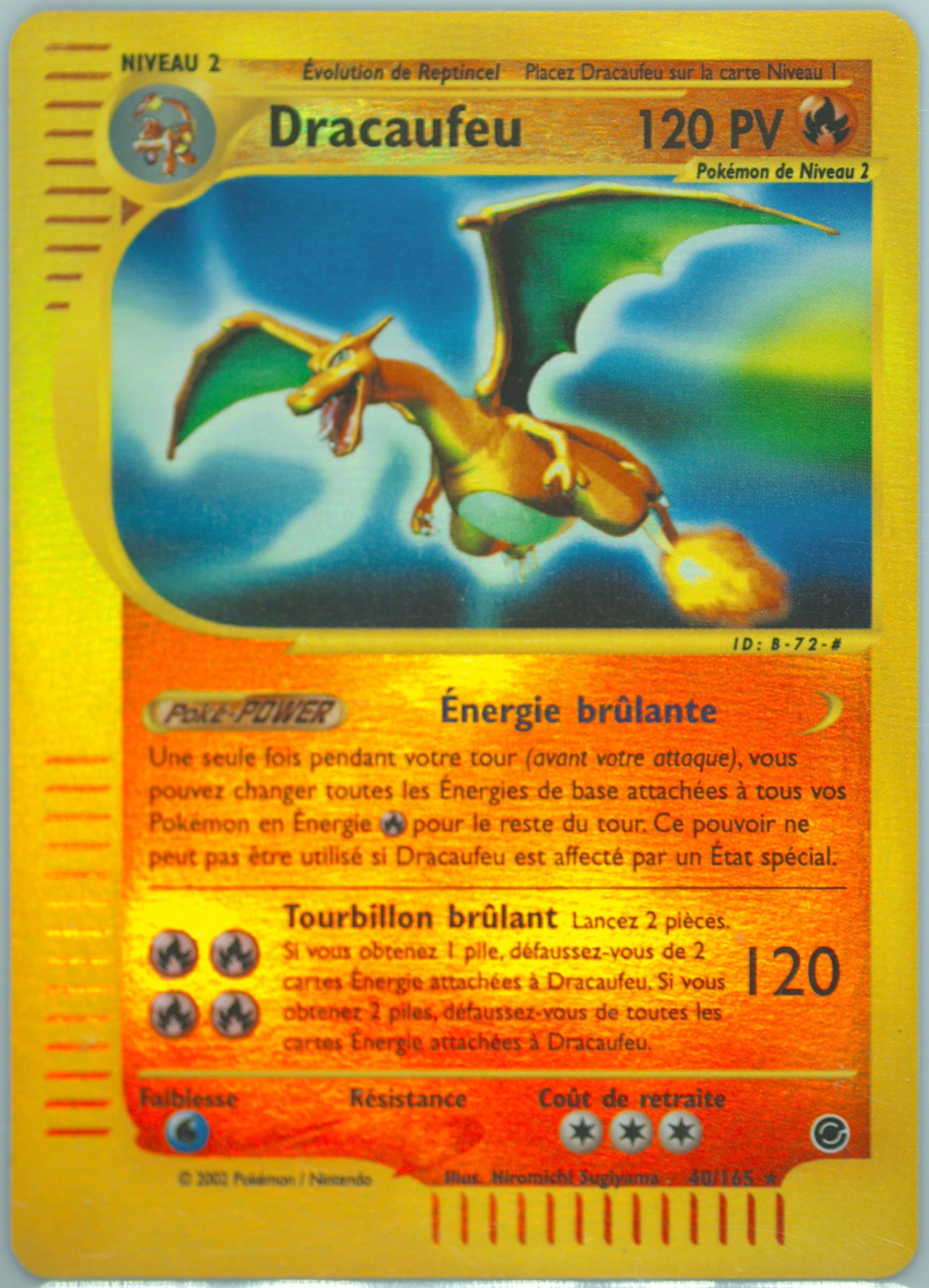 Dracaufeu-Reverse Foil (40) 2003 Pokemon French Expedition