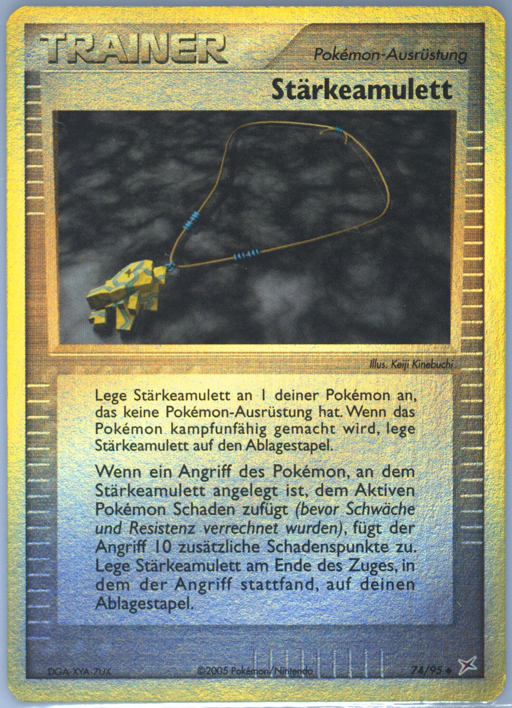 Starkeamulett-Reverse Foil (74) 2005 Pokemon German EX Team Magma VS Team Aqua